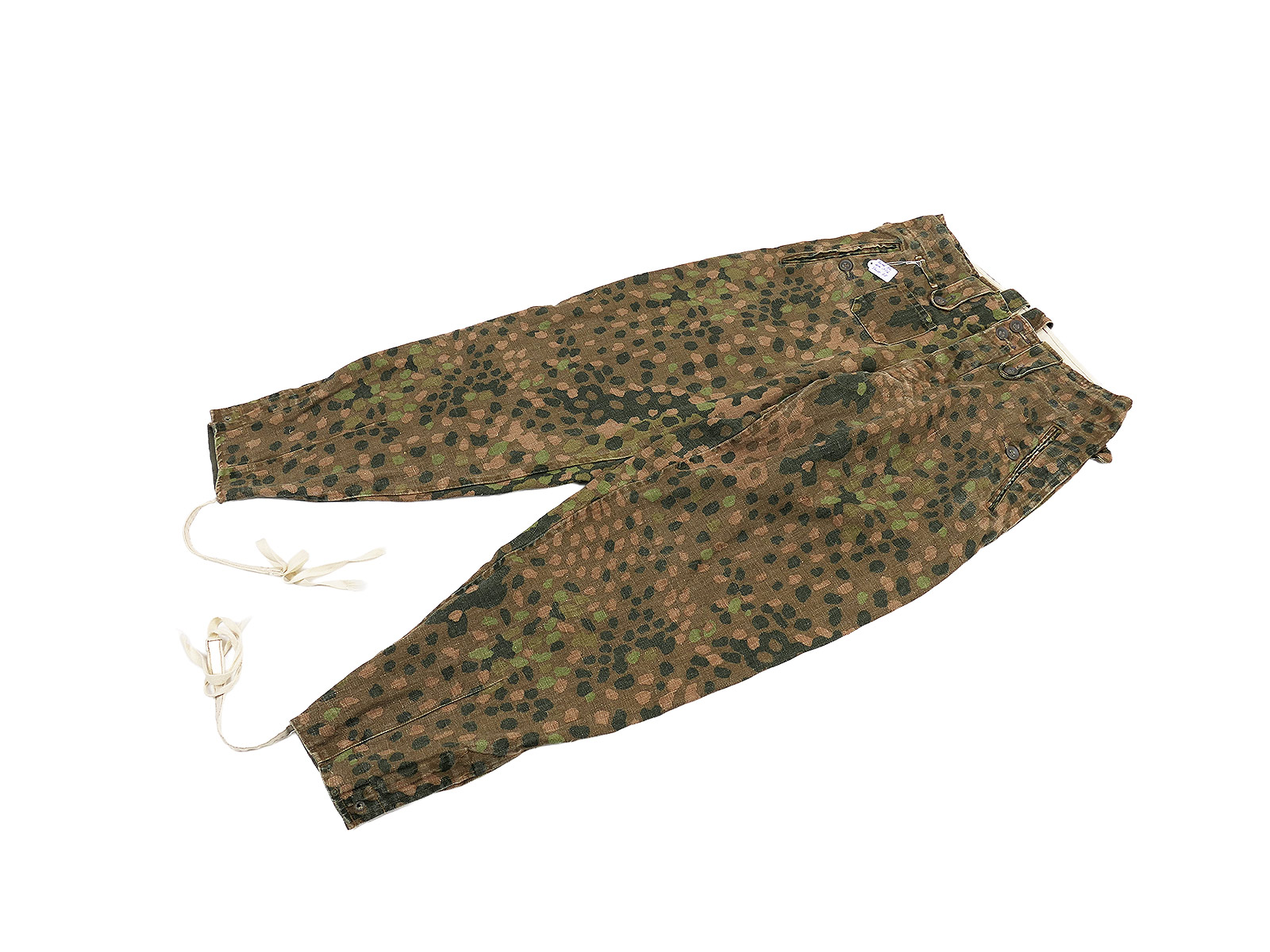 Waffen SS M44 Drillich Camouflage Trousers Pea Dot Uniform Trousers PREMIUM Museum Production 