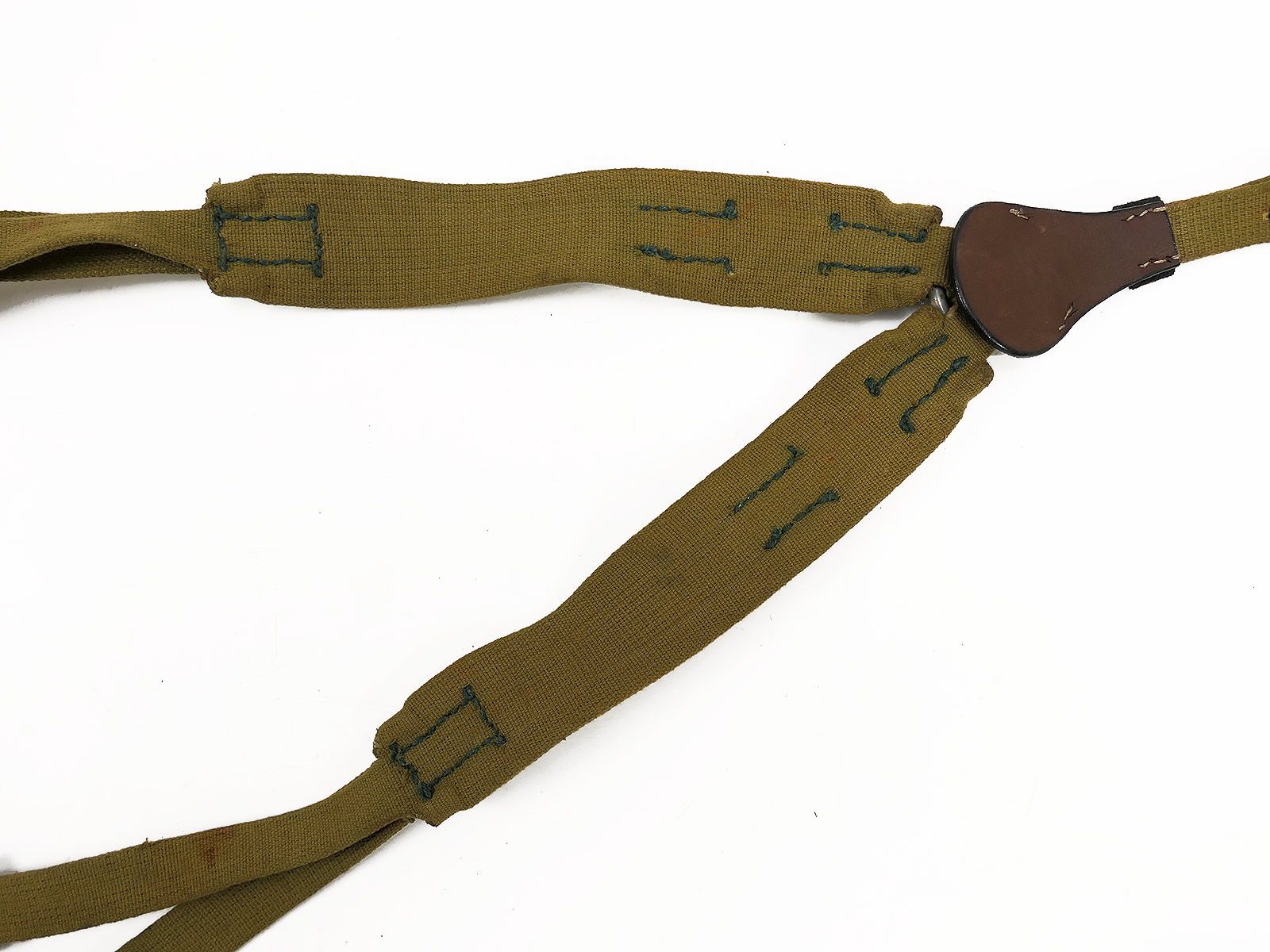 Wehrmacht DAK Afrika Korps Tropical Web Y-strap Southern Front Late War Belt Carrying Frame