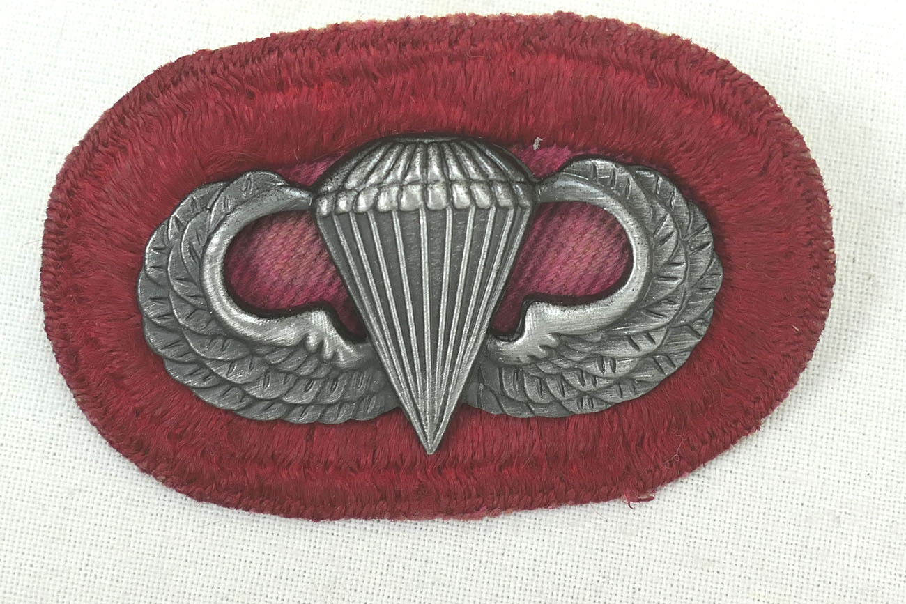 #06 US Airborne Jump Wing oval - Parachute badge Parachutist Badge Jump Badge