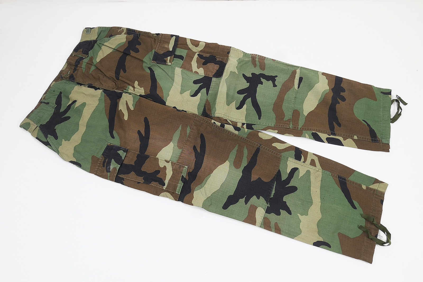 P1520159 #4 US Army BDU Field Trousers Combat Trousers Camouflage Woodland Camouflage Trousers Small short - Ripstop