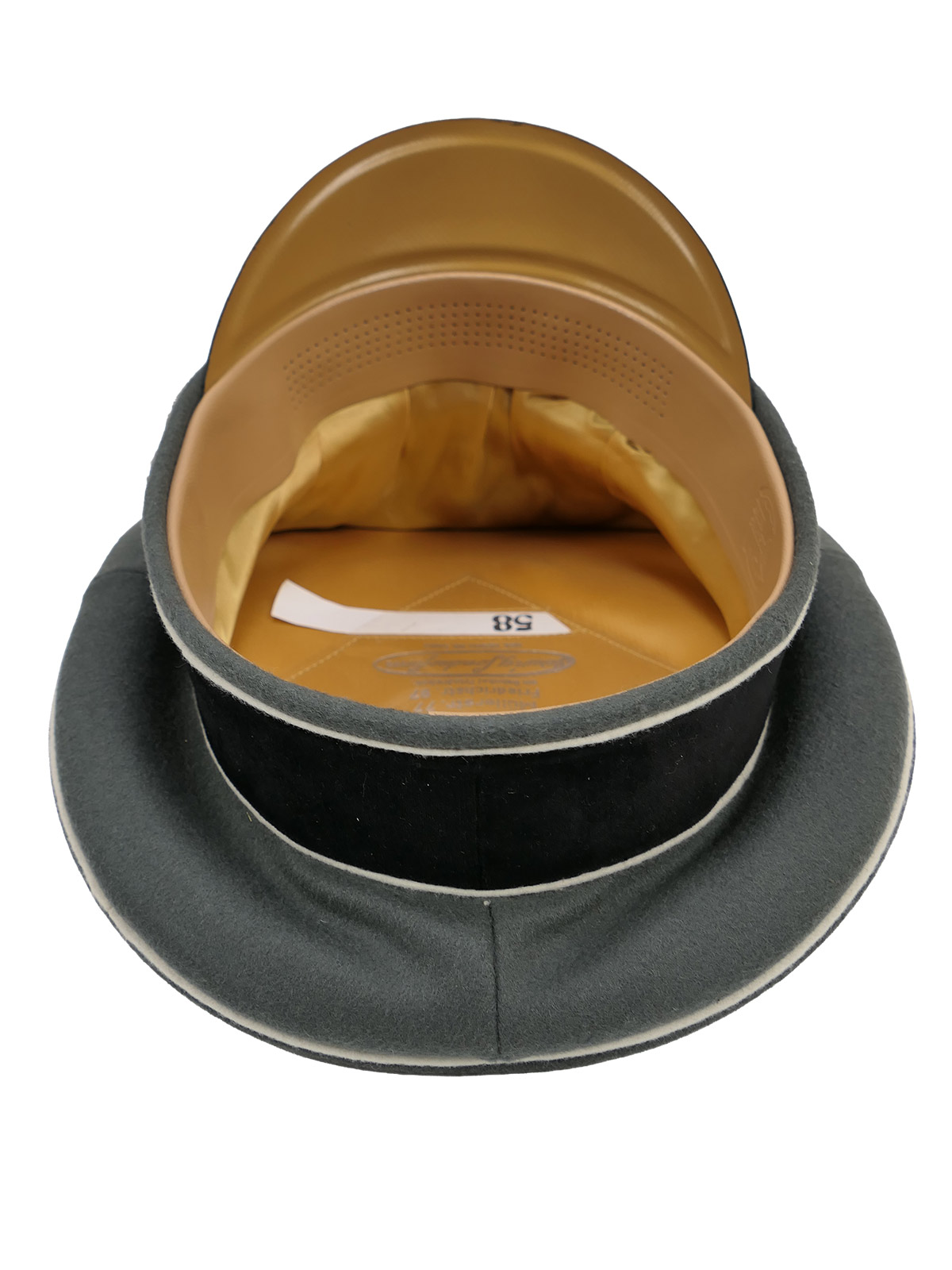Waffen SS peaked cap, officer’s, size 58 – top-quality museum-grade reproduction with metal detailing
