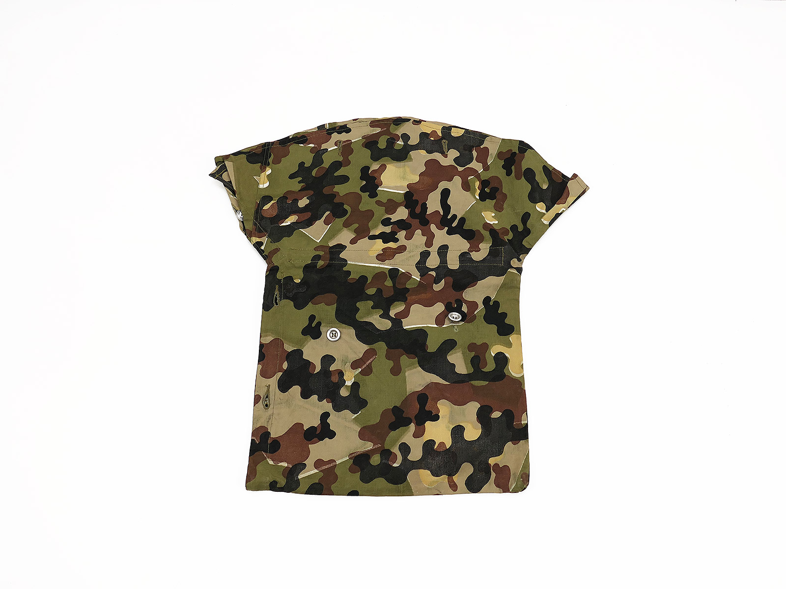 #B Original Bundeswehr Amoeba Camouflage Tent Sheet Bag / Tent Sheet 1956 COLLECTION