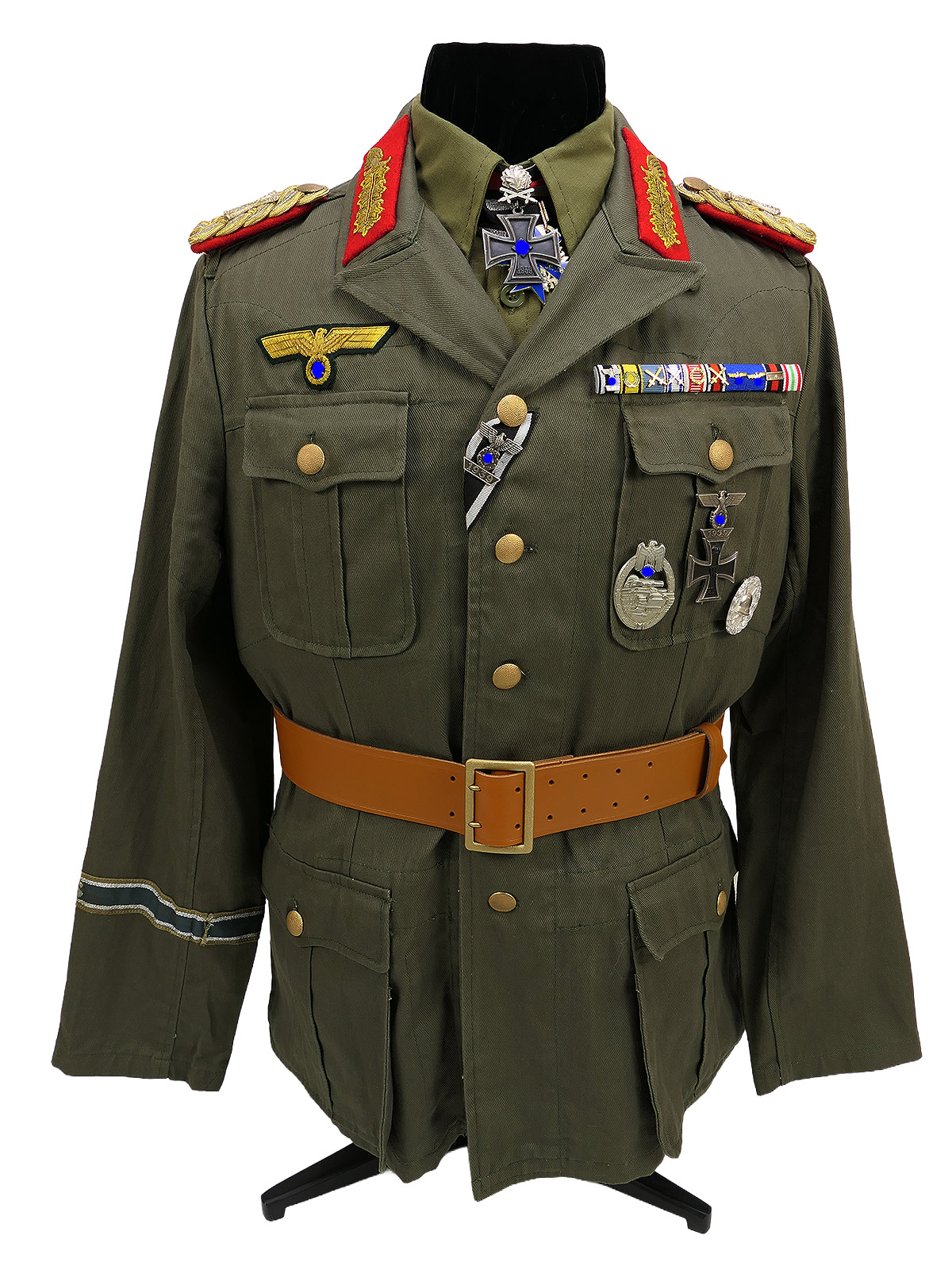 Uniform of Field Marshal Erwin Rommel, Afrika Korps; Knight’s Cross of the Pour le Mérite with General’s Sash