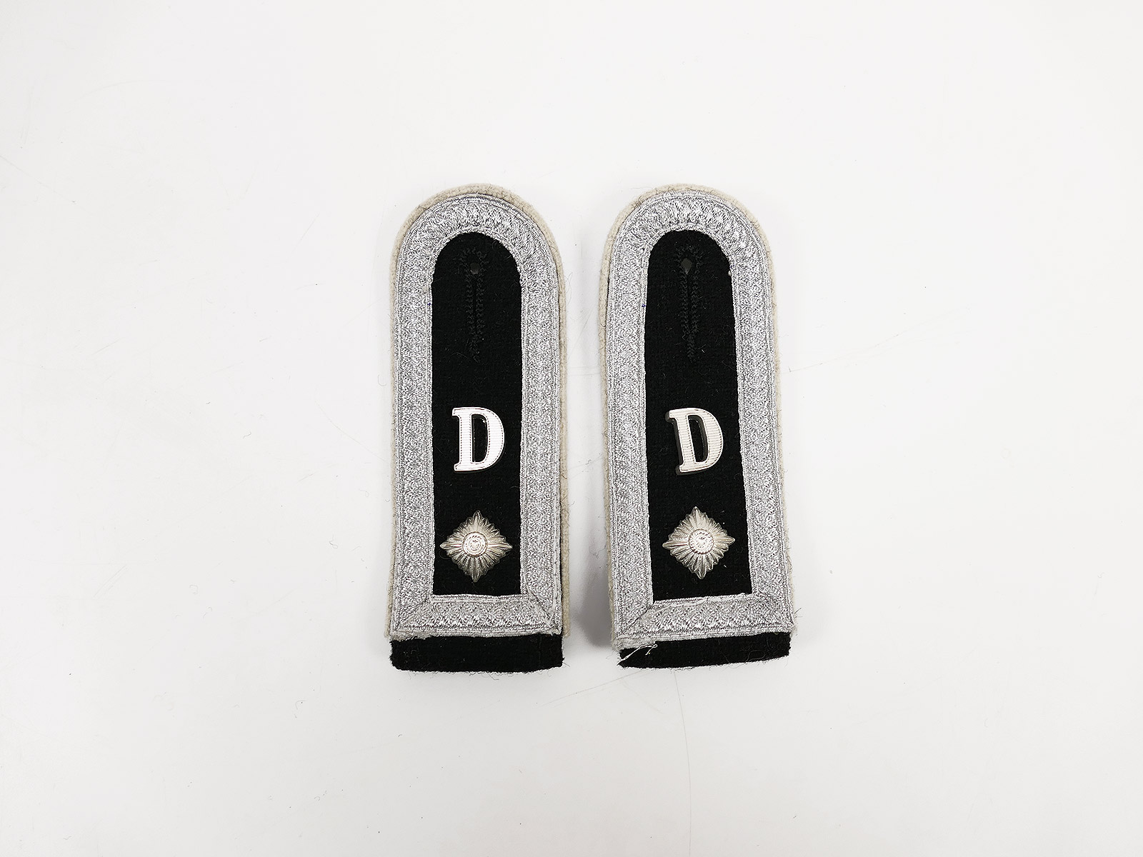 Single pair - 1x pair of Waffen SS shoulder boards epaulettes SS PzGrenRgt Germany Oberscharführer