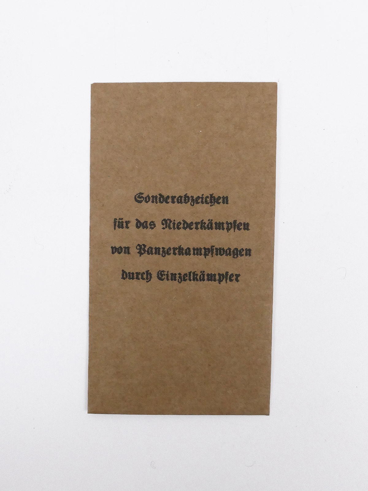Award bag for orders + decorations - special badge for defeating tanks