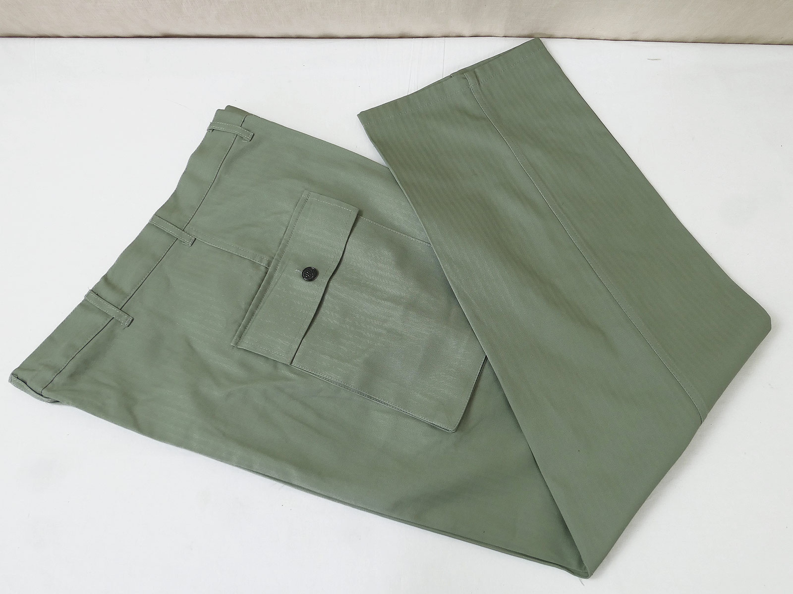 US WW2 HBT Vintage Trousers herringbone trousers field trousers Herringbone Twill 1942 pattern