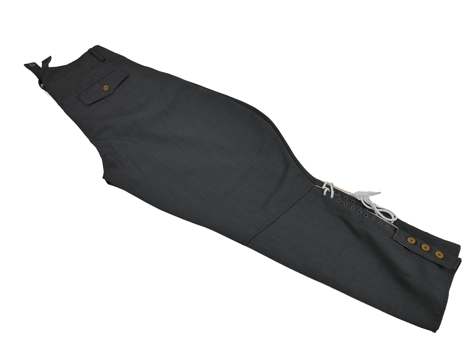 One-off Wehrmacht officer’s gabardine breeches, grey, size Small – COLLECTION