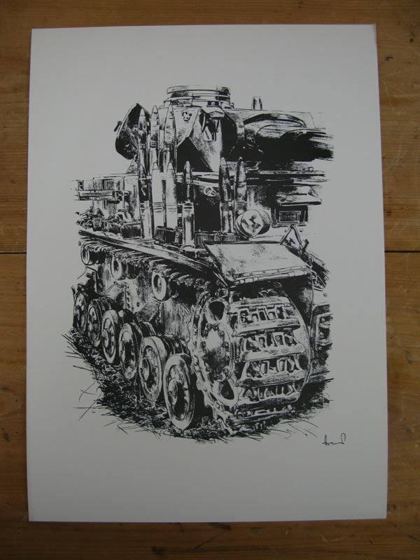 WH Art Print Panzerkampfwagen