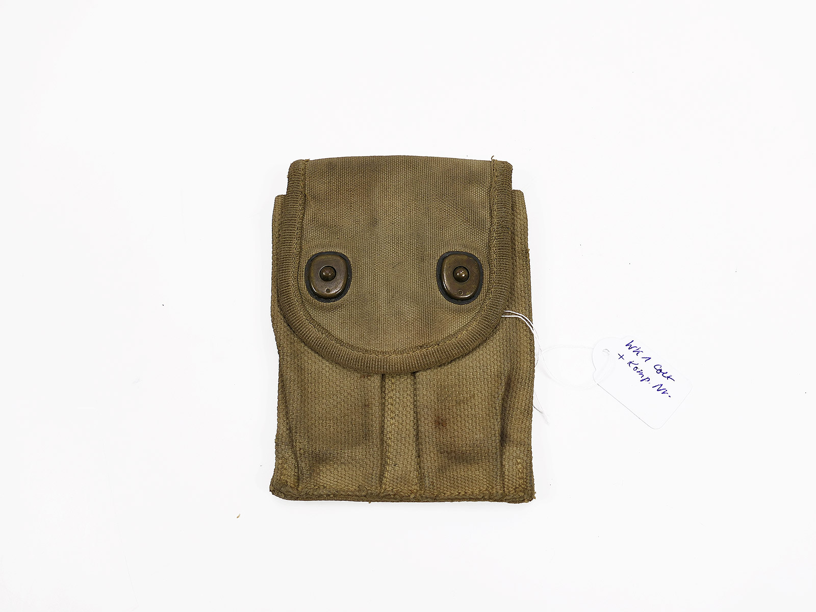 Original WW1 US Army magazine pouch for Colt 1911 dated 1918 / Collection BATTLE WORN NORMANDIE