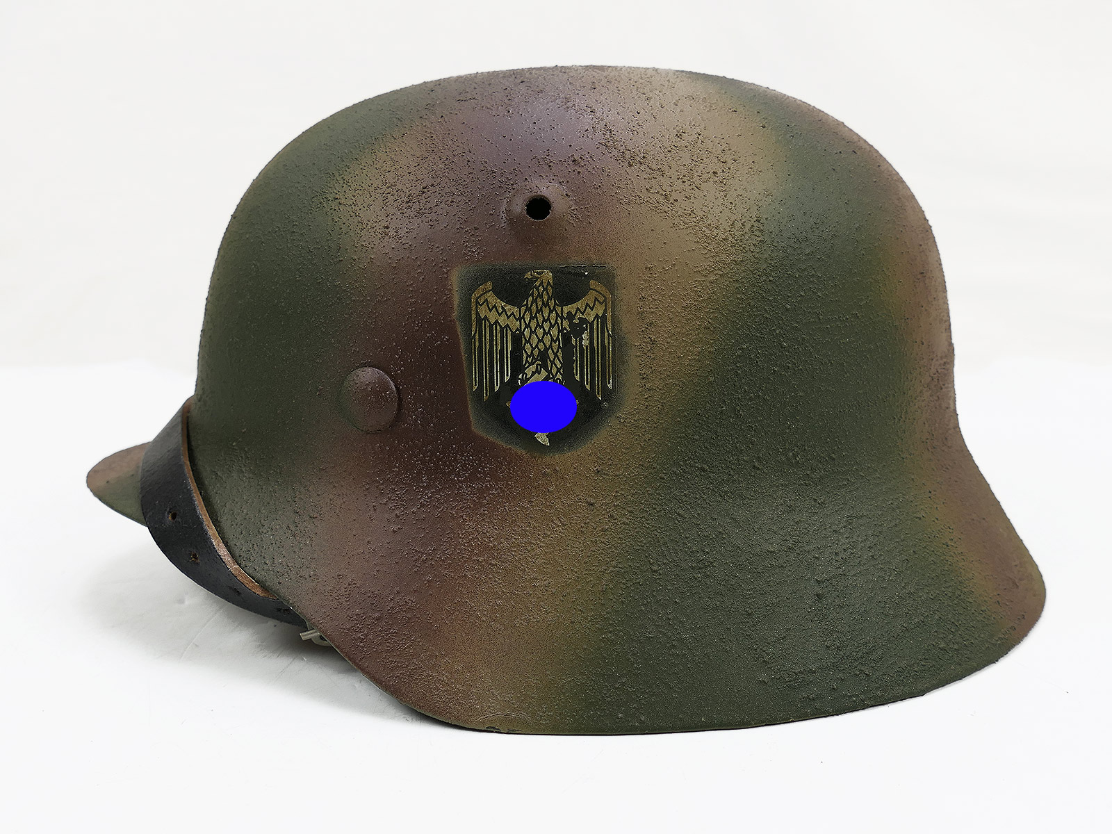 #94 Wehrmacht WEST FRONT NORMANDY camouflage steel helmet M35 M40 rough camouflage helmet size 57/58
