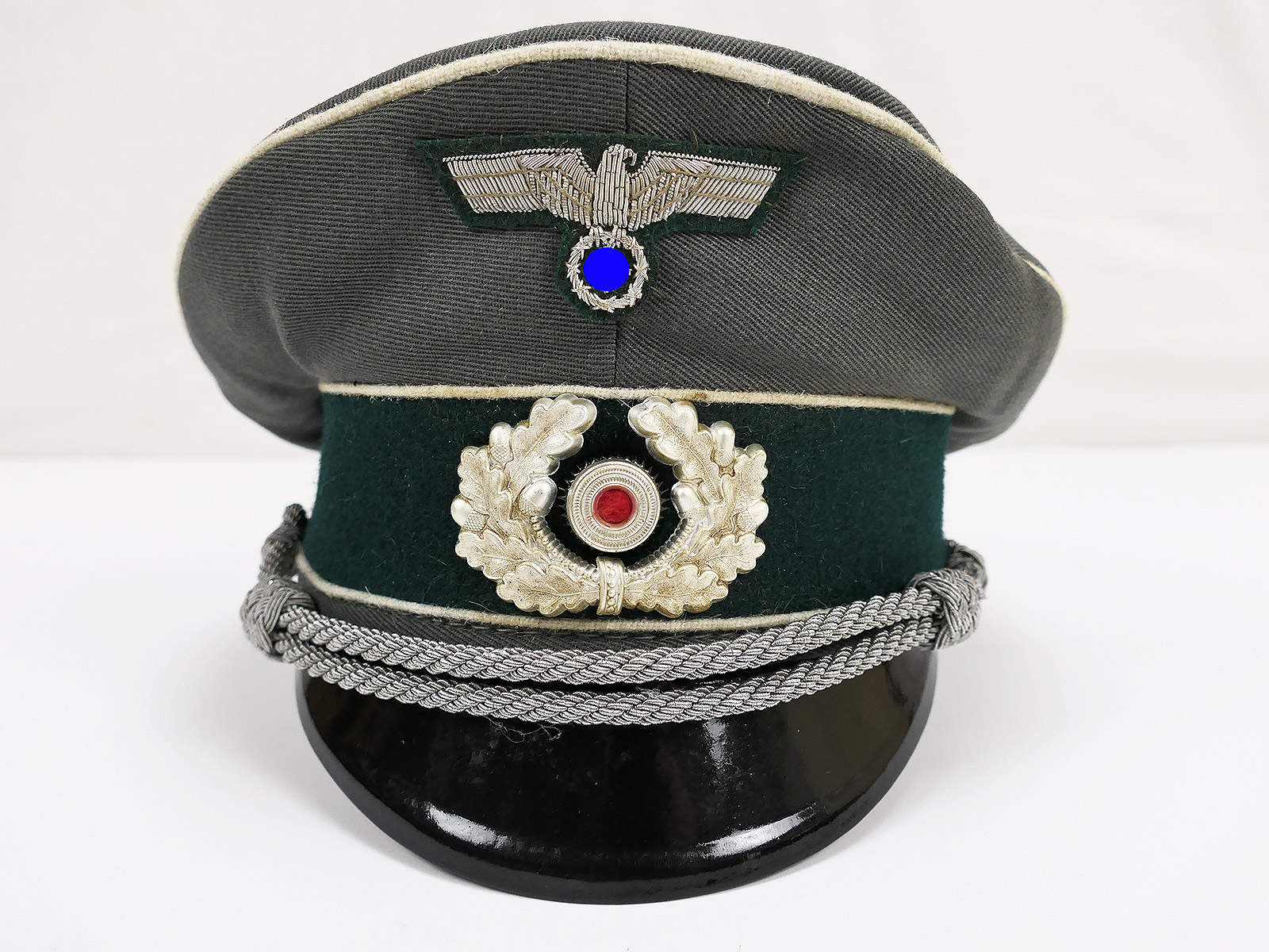Wehrmacht army peaked cap officer size 58 with effects