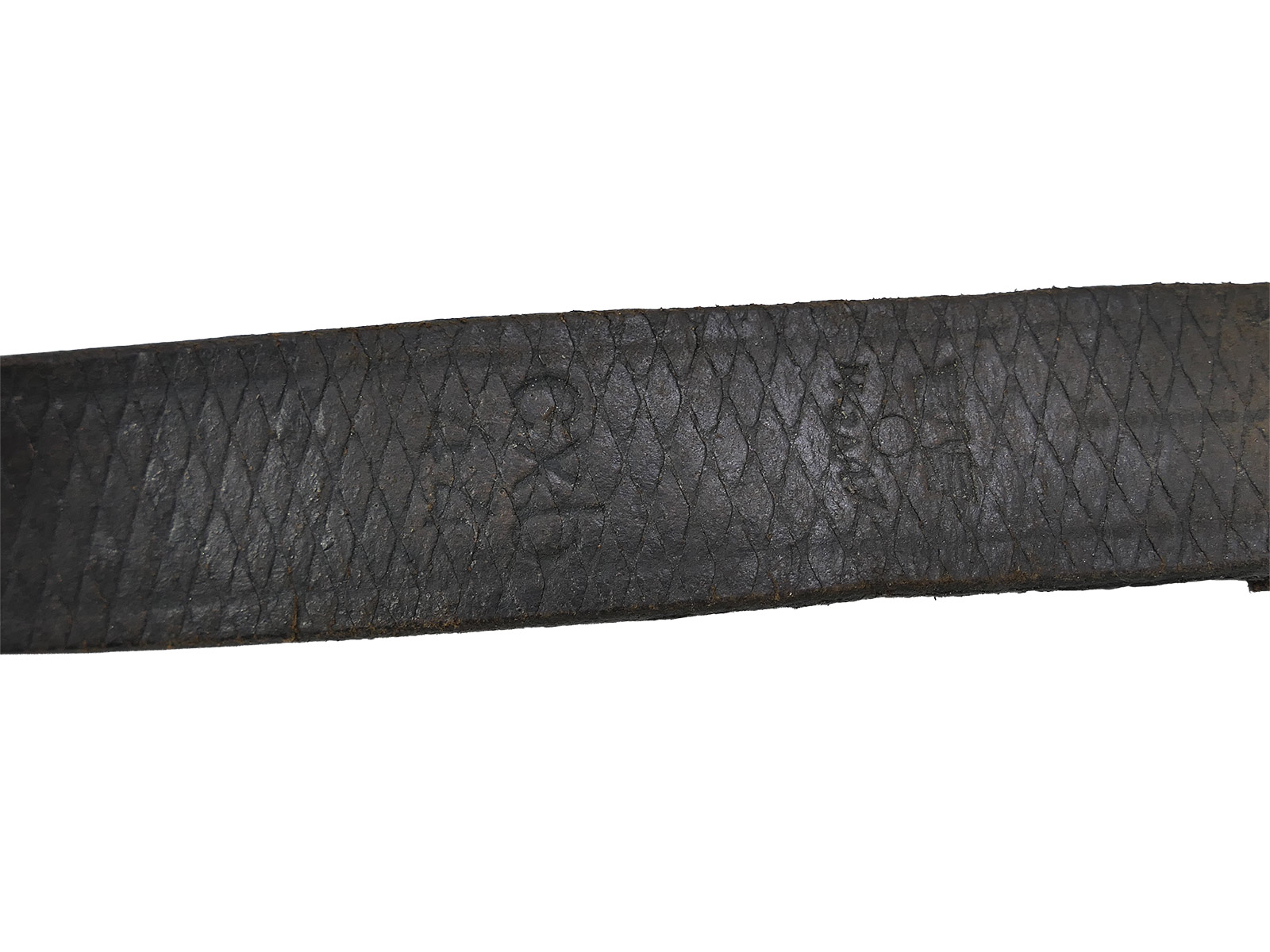 One-off Wehrmacht MP40 MP38 leather carrying strap, Waffen-SS leather strap, BATTLE WORN