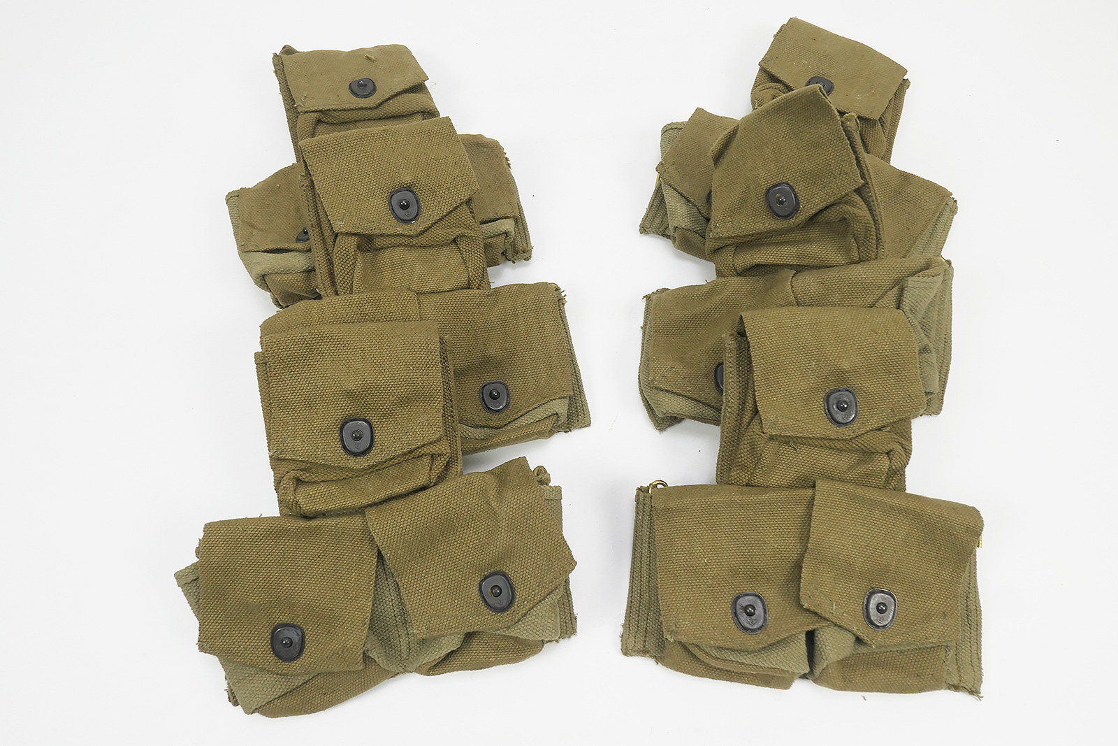1x piece British Smle Lee Enfield Webbing Triple cartridge pouch magazine pouch olive