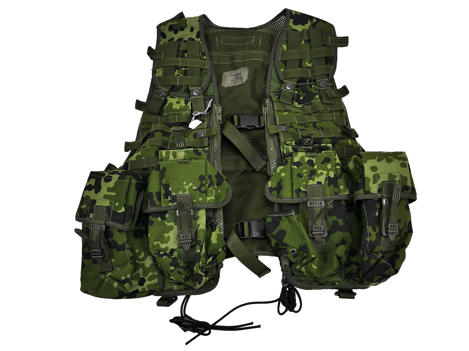 TOP #F Danish CQC combat vest M/05 Kampvest Vest Denmark green/camouflage