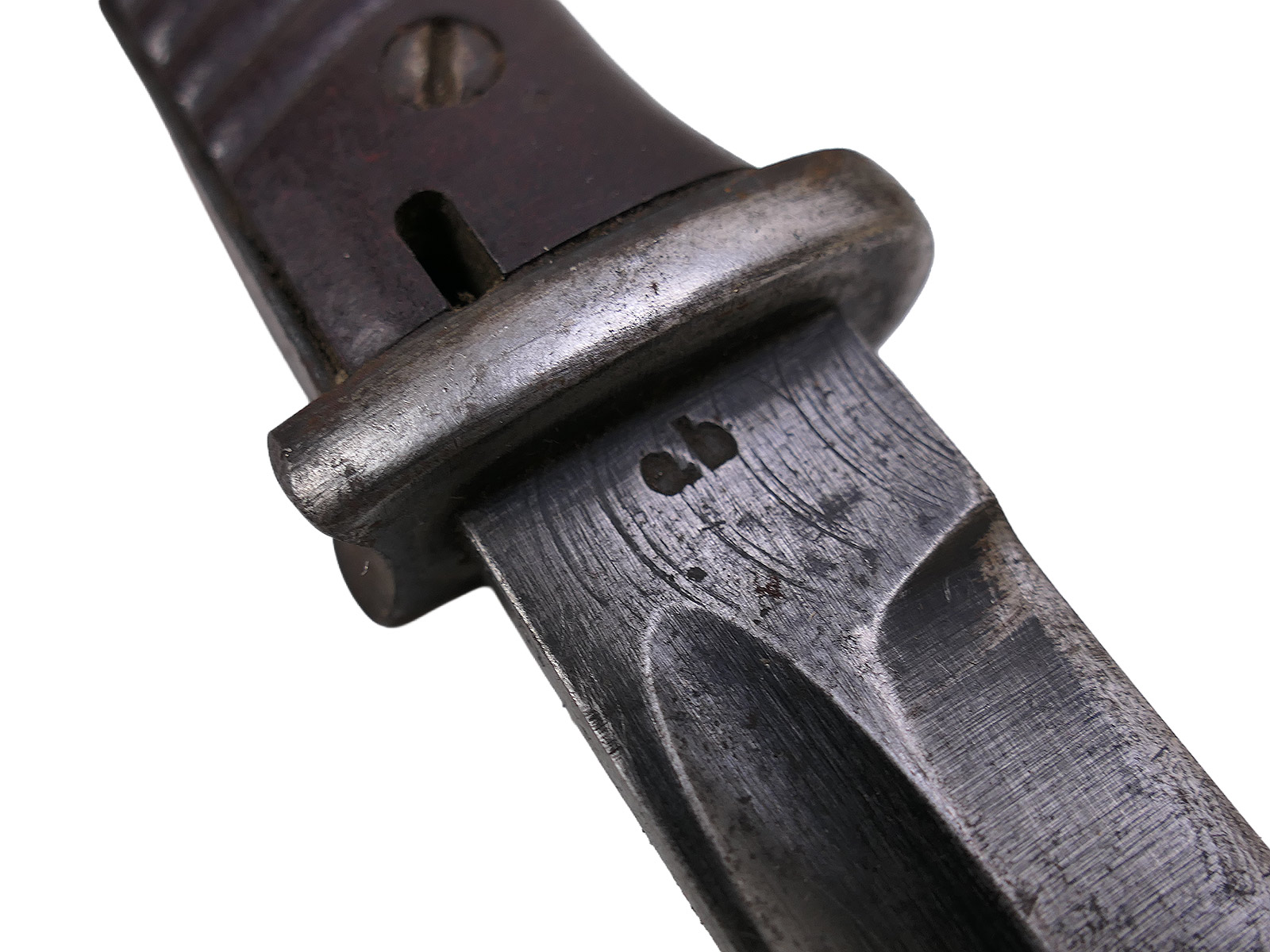 Wehrmacht M84/98 bayonet (from 1943) for the K98 carbine / fixed bayonet with scabbard, BATTLE-WORN