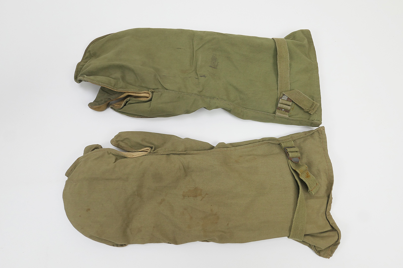 P1540498 #1 US ARMY Mitten Shell Trigger Finger Gloves Three Finger Jeep Winter Gloves Size I