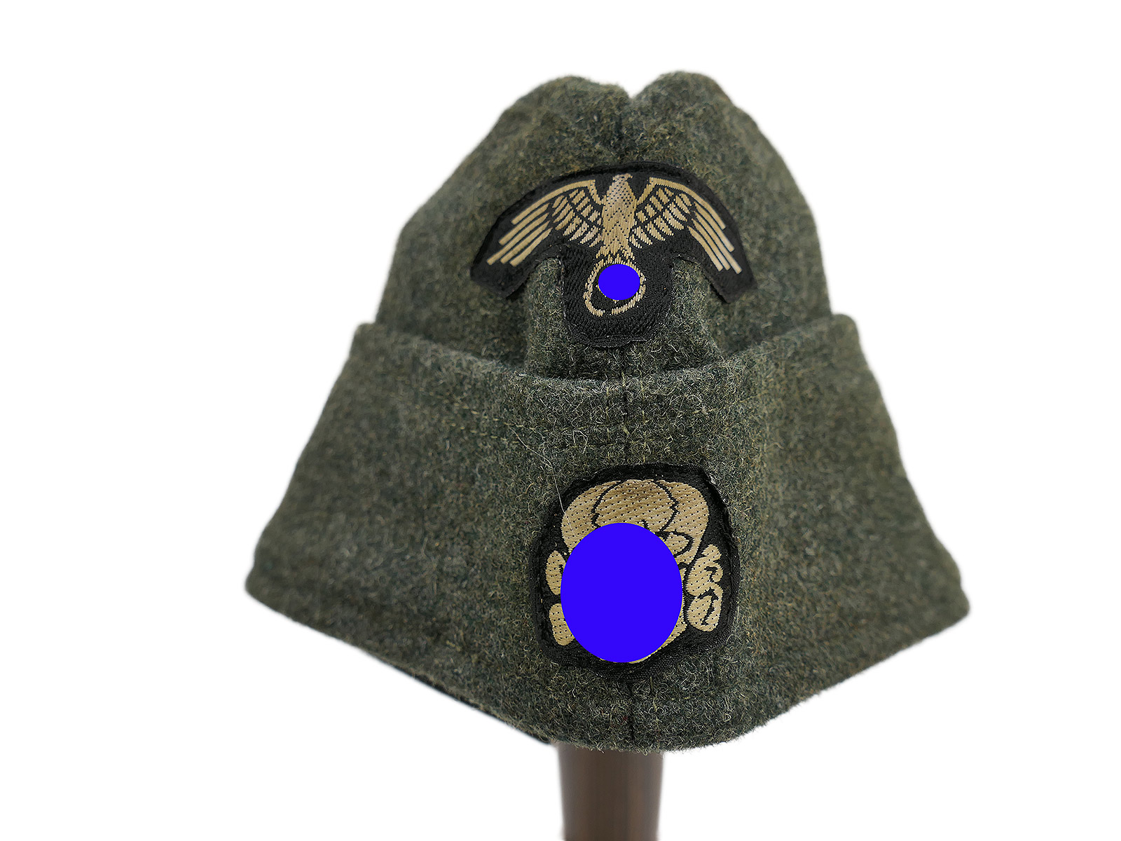 Waffen-SS cap for enlisted men, featuring an eagle and a skull, size 59/60