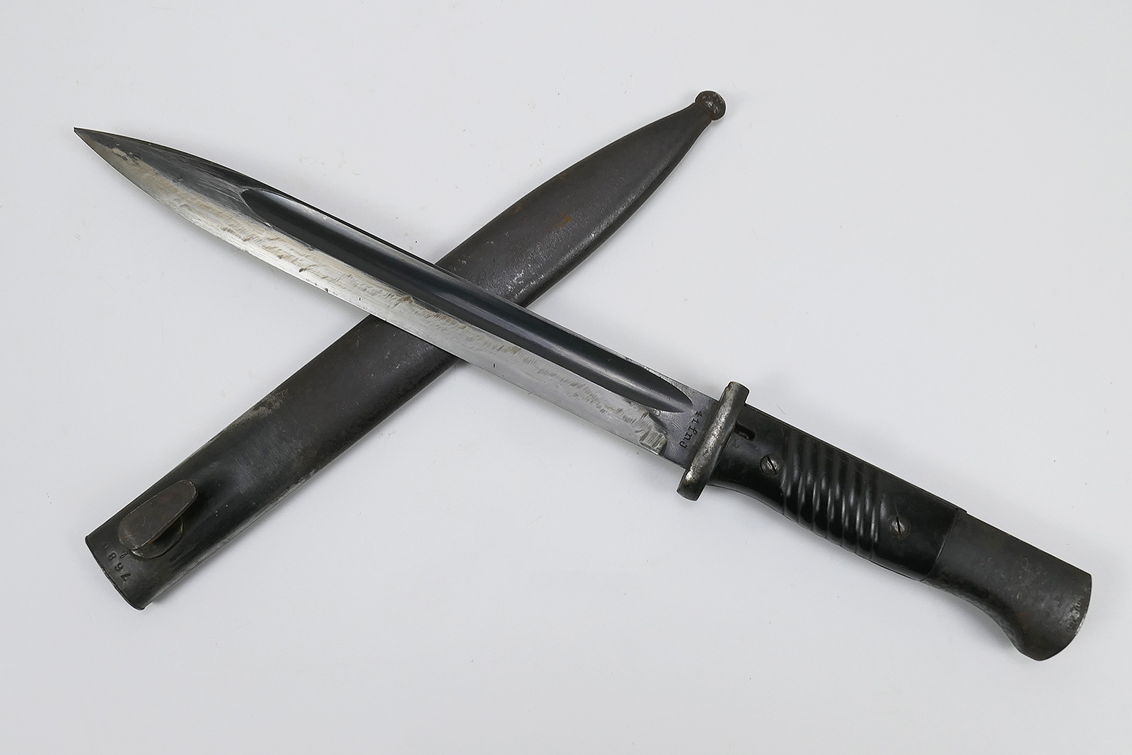 Wehrmacht bayonet M84/98 K98 / sidearm 41 fnj with scabbard