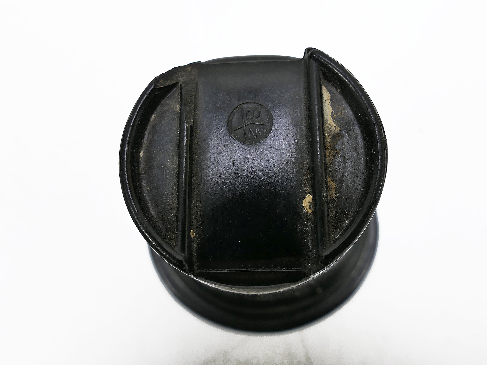 Wehrmacht DAK Afrika Korps coconut field flask, tropical, RITTER ALFURIT, with cup – COLLECTION, BATTLE-WORN