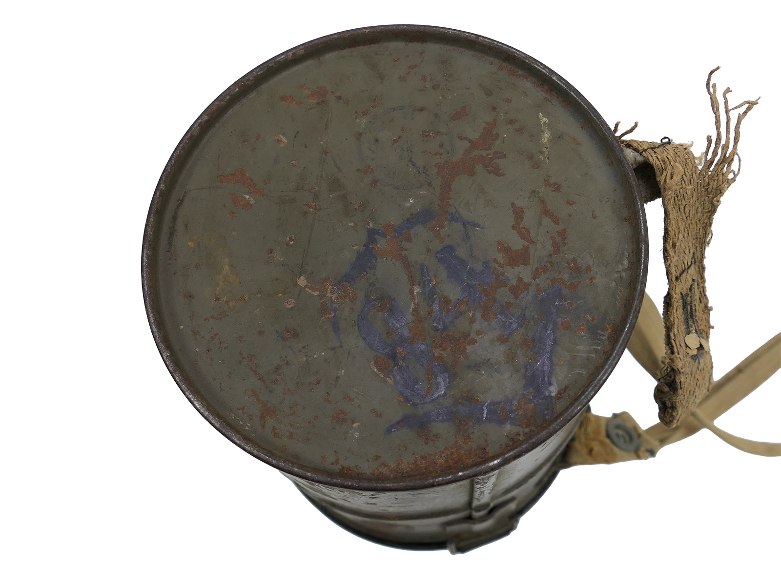 WK1 Original Leather Gas Mask M17 + Filter in Original Carry Case – COLLECTION BATTLE WORN