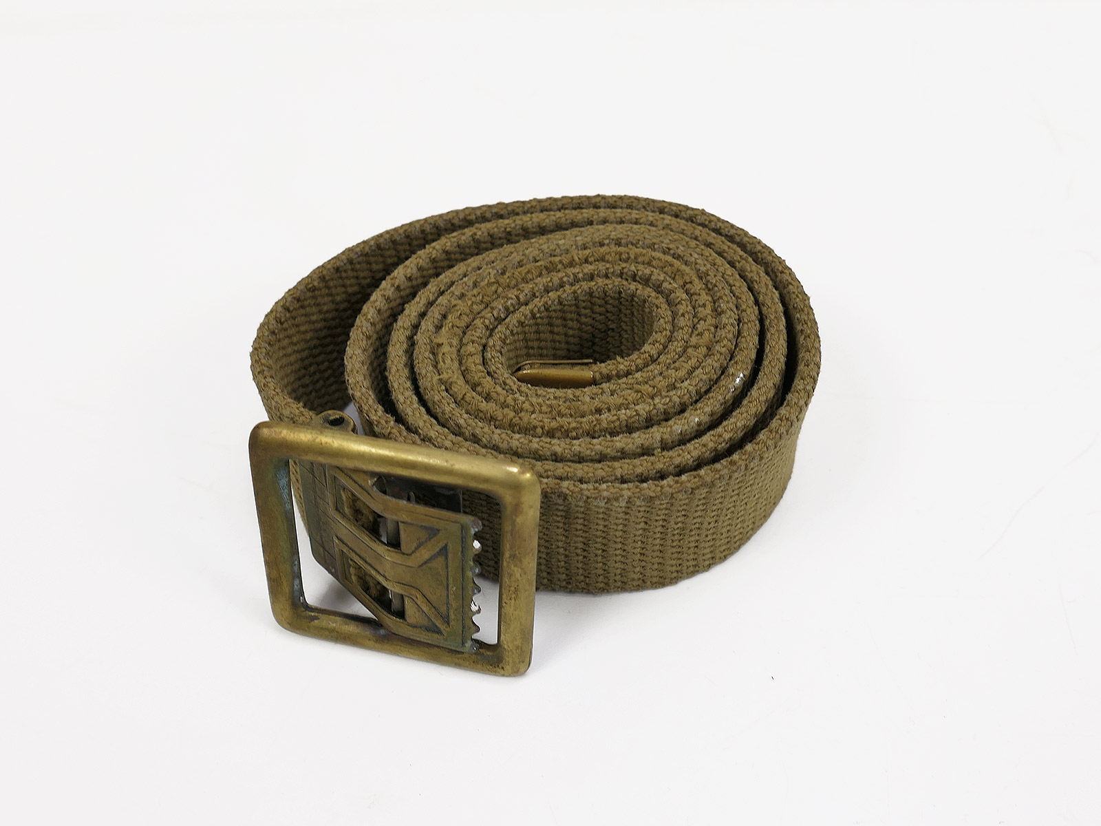 US trouser belt belt belt 110cm brass buckle for field trousers