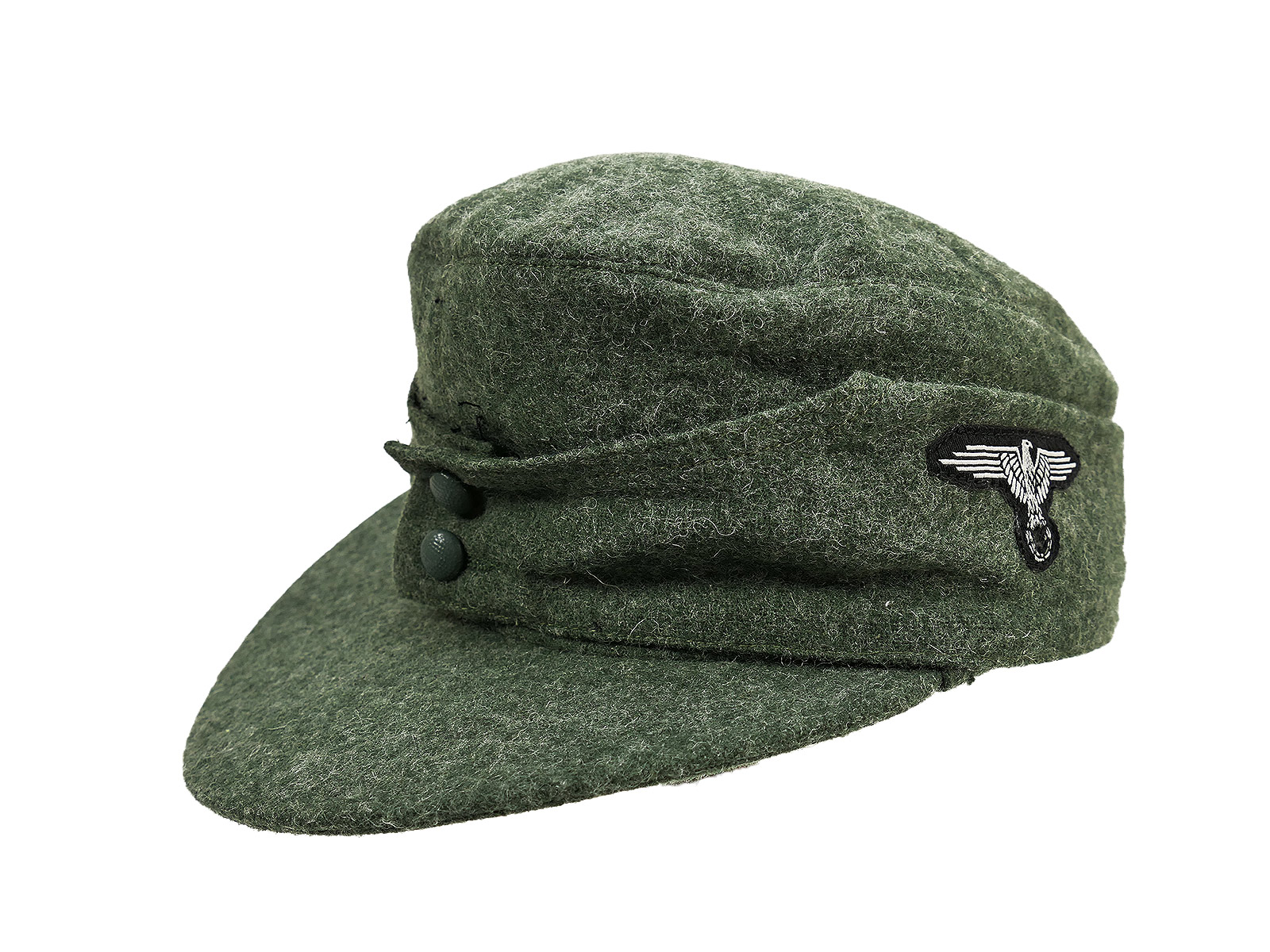 Weapons-SS M43 field cap, M1943 model, with insignia, cap eagle, size 58, denazified