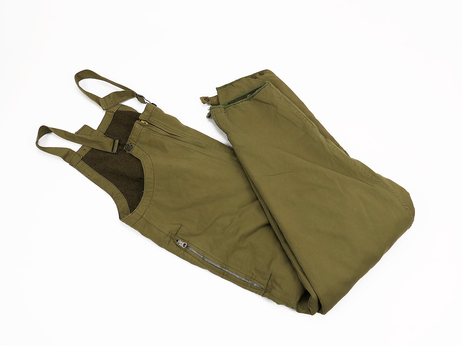 US Army Vintage WW2 Tanker Trousers Winter trousers size S / Collection BATTLE WORN  