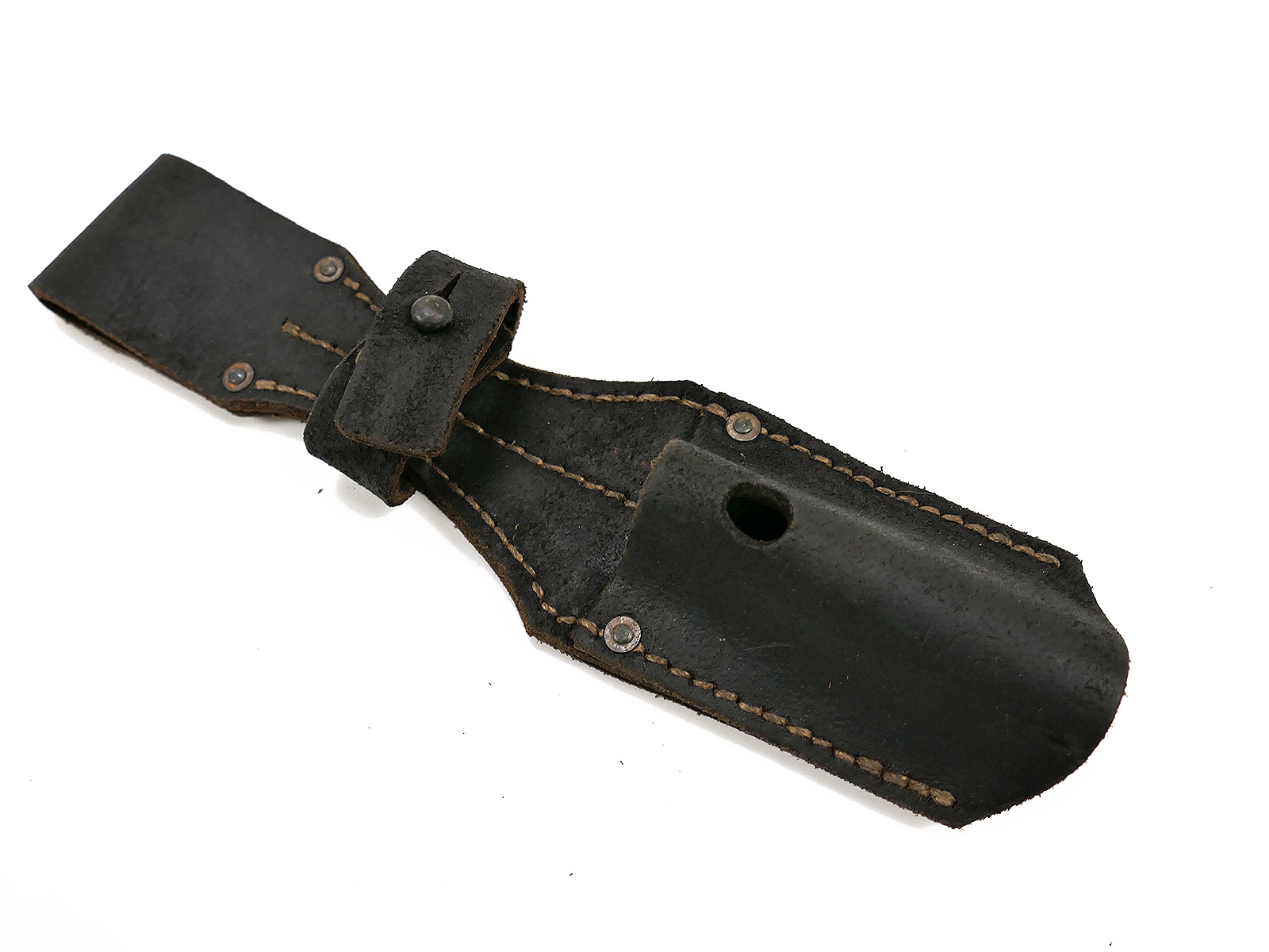 Wehrmacht K98 bayonet scabbard, black / Menden bayonet pouch, 1941