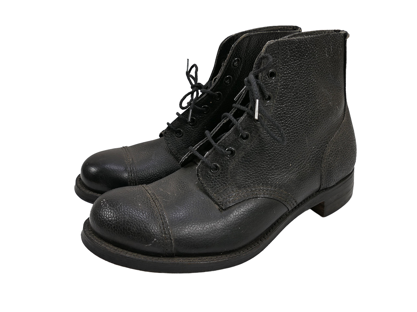 Single pair – British Army 1956 low-cut lace-up ankle boots, size 8S, glued sole, low ankle boots COLLECTION