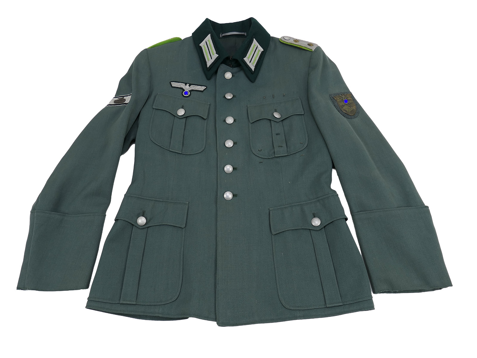 Officer’s Field Jacket, Tunic, PANZERGRENADIER Uniform Jacket, COLLECTION, BATTLE-WORN