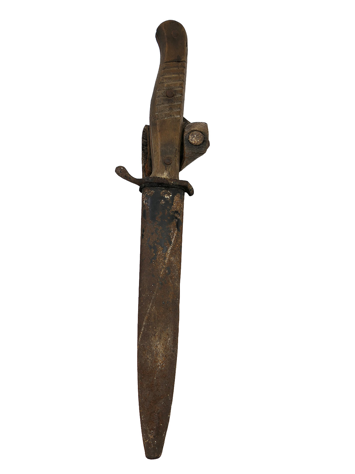 WK1 trench dagger with ERN mark, Rhineland razor factory, COLLECTION BATTLE WORN