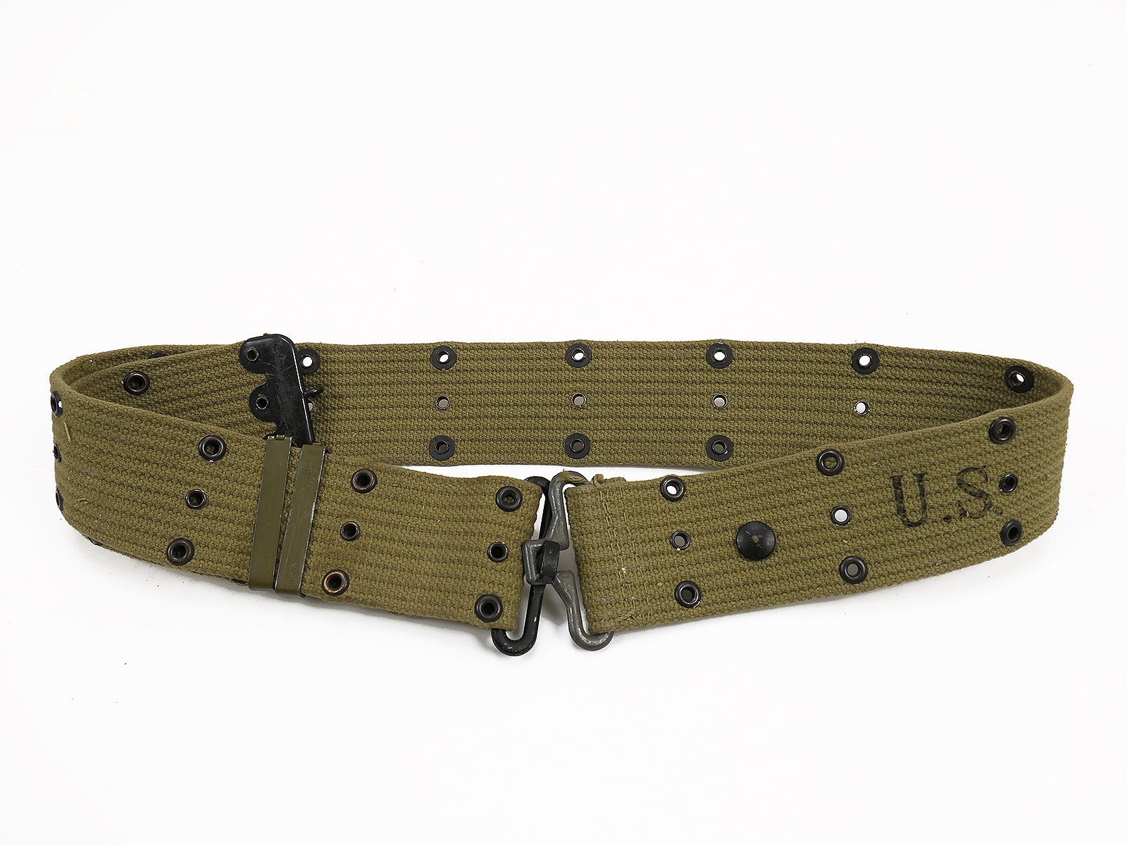 DEPOT #6 Original US Army WW2 M-1936 Pistol Belt, perforated belt, NASCO 1942