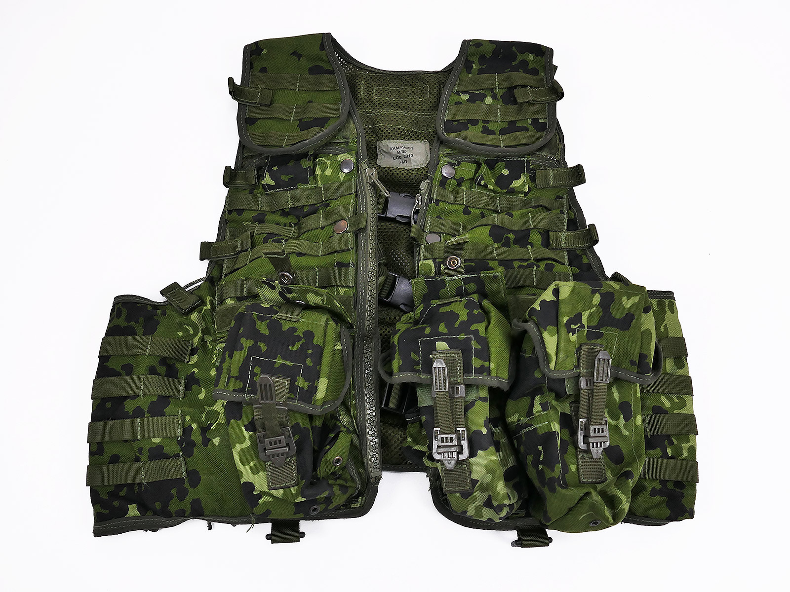 #E Danish CQC combat vest M/05 Kampvest Vest Denmark woodland modified