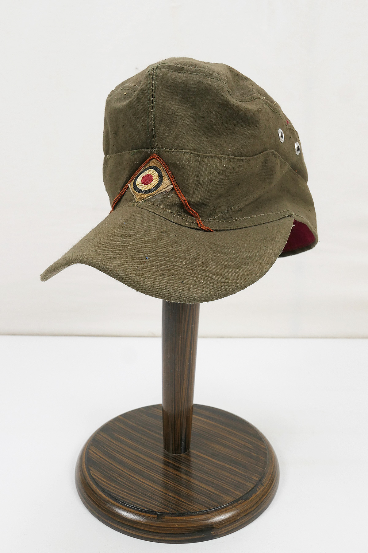 Heeres Tropen M43 field cap Afrikakorps Infanterie Tropenmütze DAK Gr.59 khaki with cockade soutach
