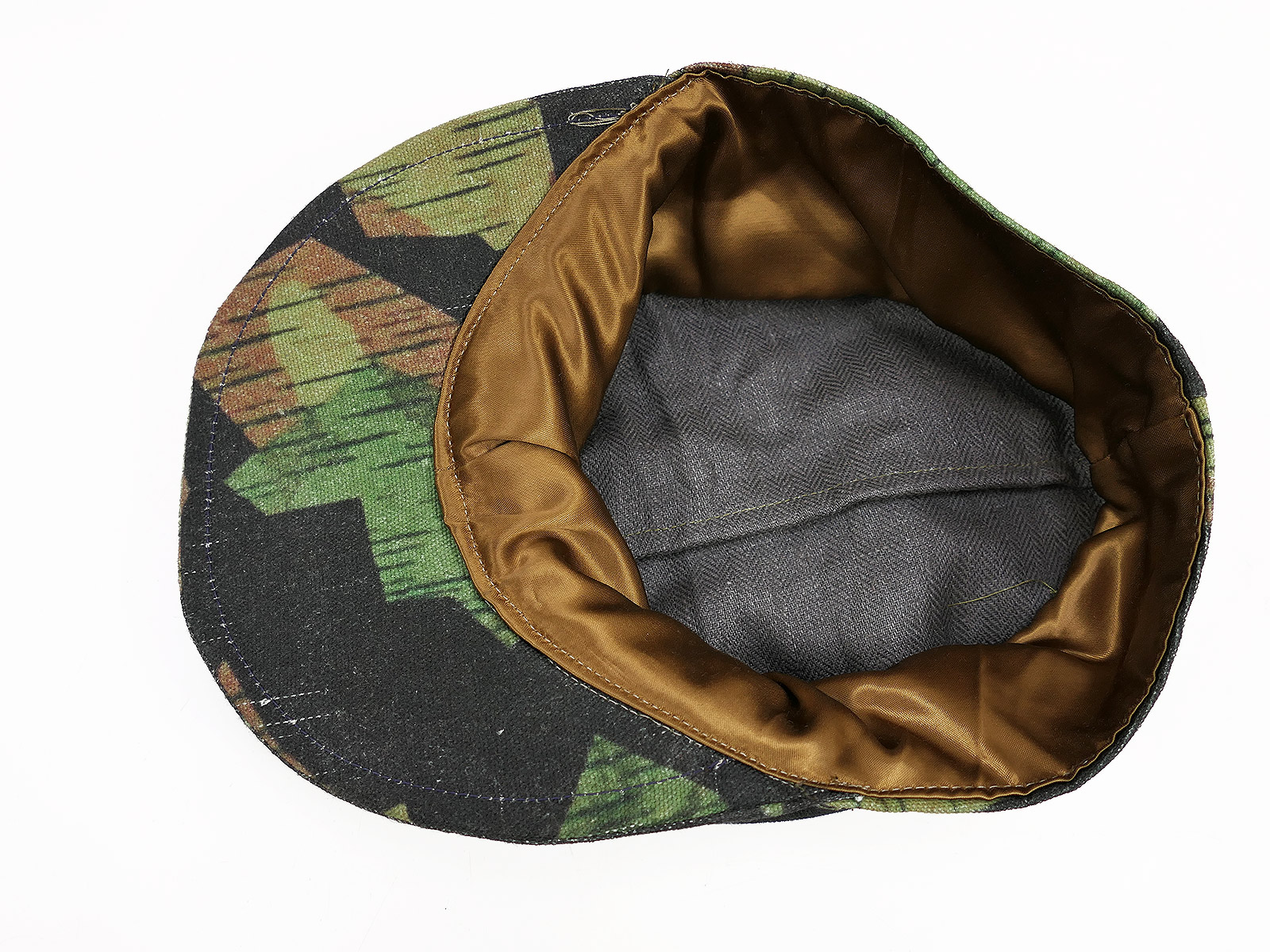 Late War camouflage cap, field cap, size 58, ‘Carbon Overprint’ camouflage overprint