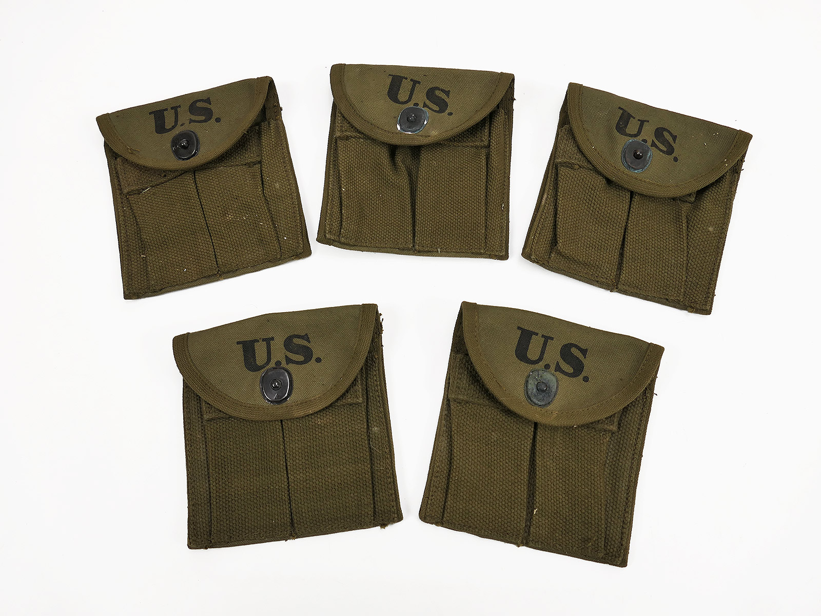 1x piece US ARMY WW2 magazine pouch Carbine M1 Rifle Original Depotware Updike Awning 1943