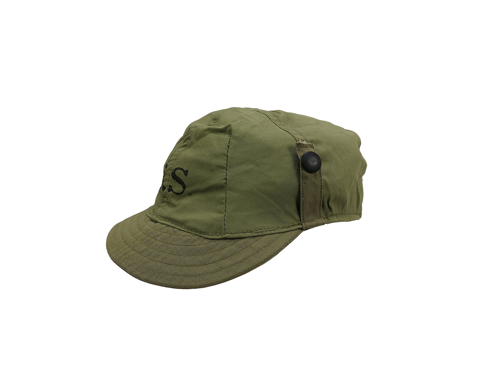 1x US cap made from original US Army WW2 M-1941 hood cloth, size 58 (7 1/4)