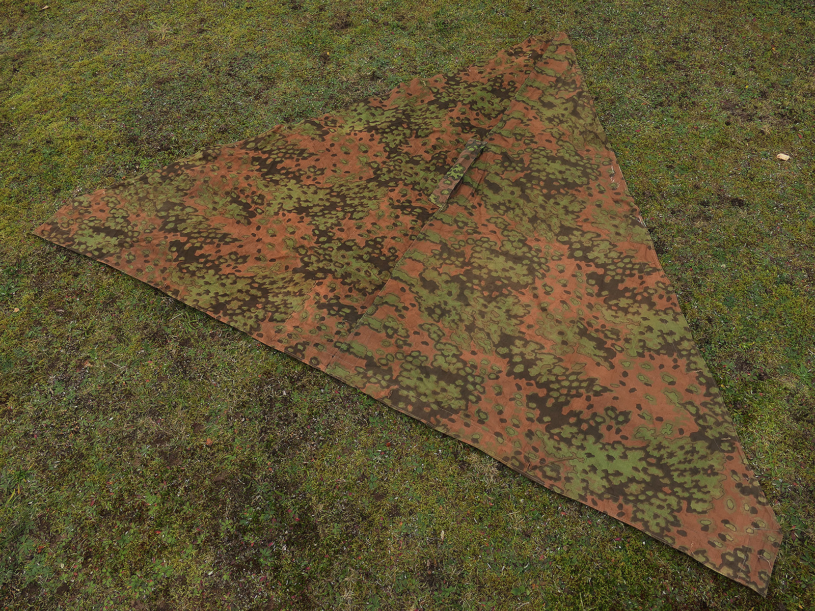 Waffen SS Original Zeltplane Eichenlaub B Zeltbahn Tarnzeltbahn LAST PRODUCTION w/o eyelets