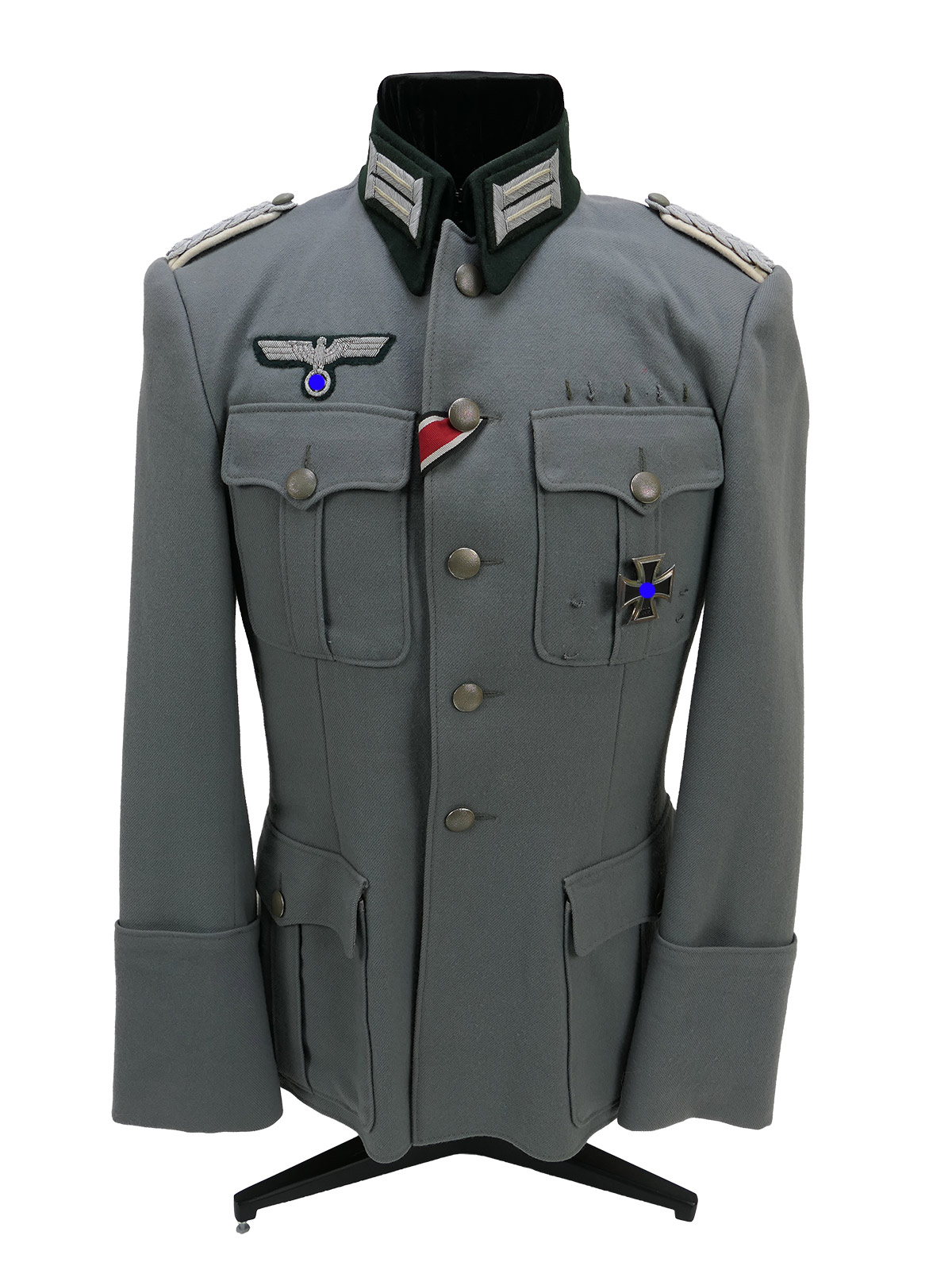 Officer’s field tunic, infantry uniform jacket – Janke COLLECTION, battle-worn