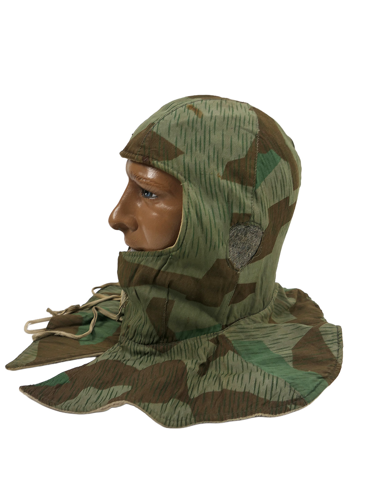 Original WW2 Wehrmacht winter balaclava, splinter camouflage / white reversible balaclava, winter reversible jacket COLLECTION