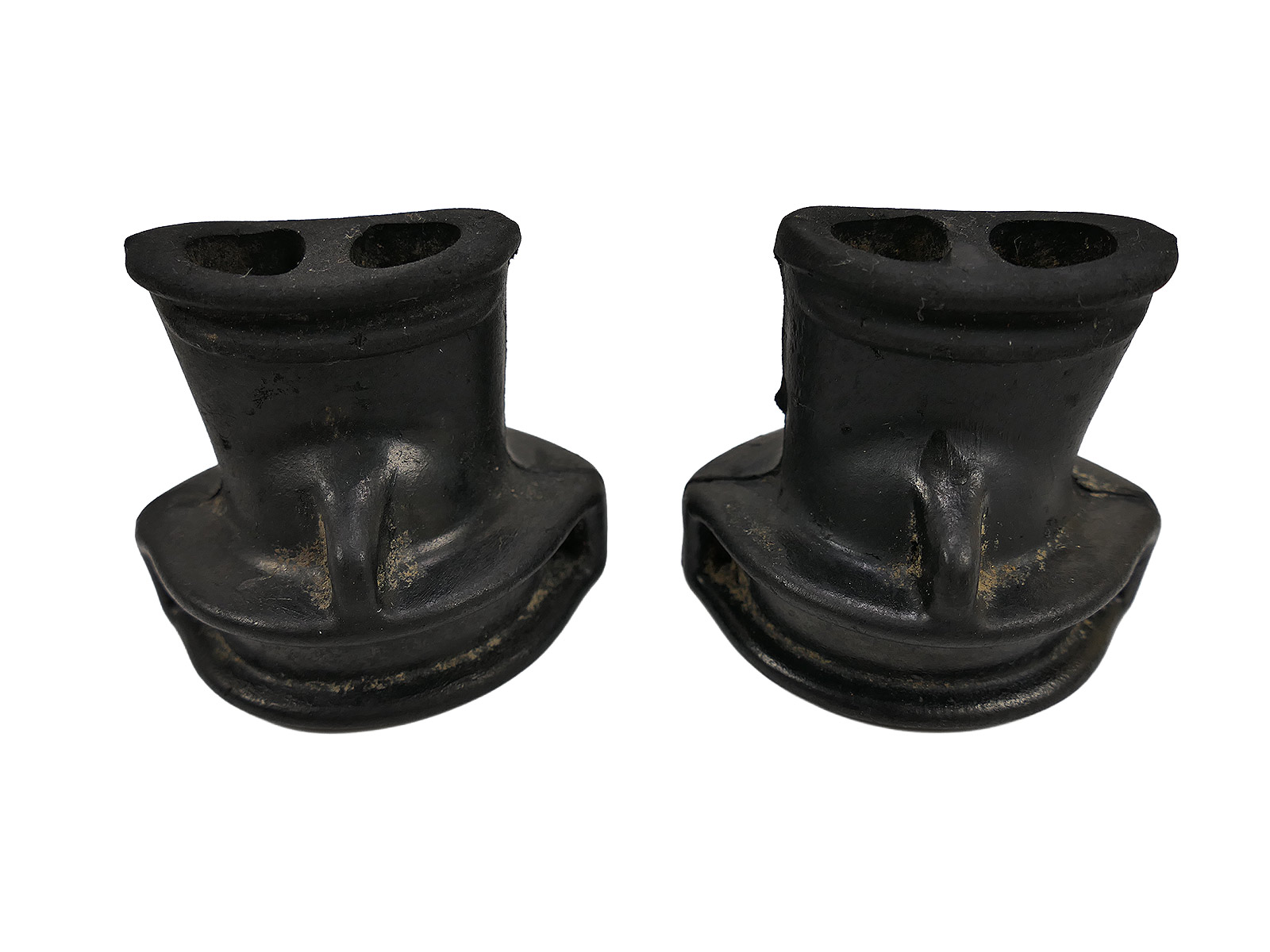 2x Original Wehrmacht / Kriegsmarine mouthpiece / attachment for gas mask filters