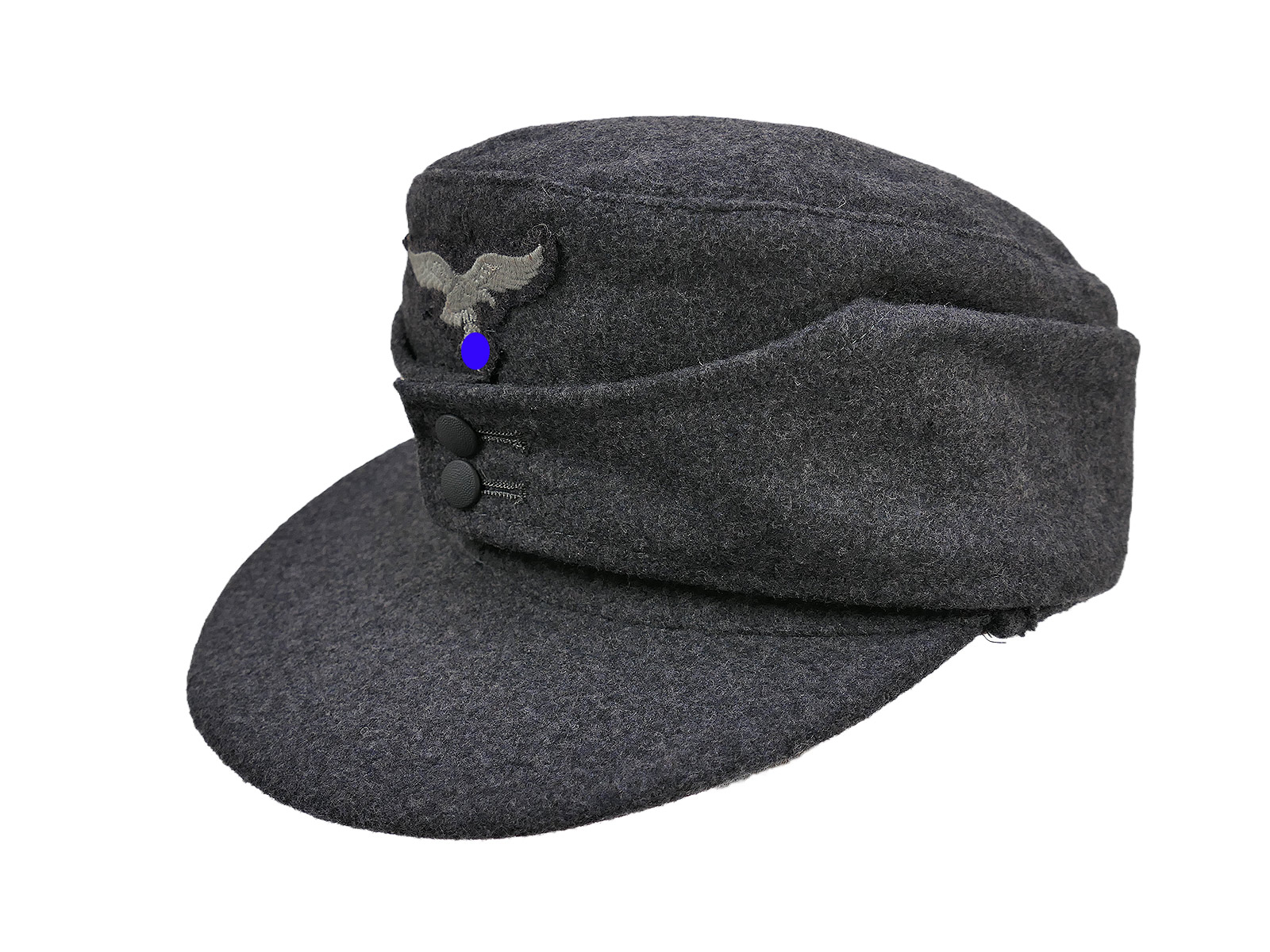 Luftwaffe M43 field cap for enlisted men, M1943, with cockade and cap eagle, size 57, paratroopers