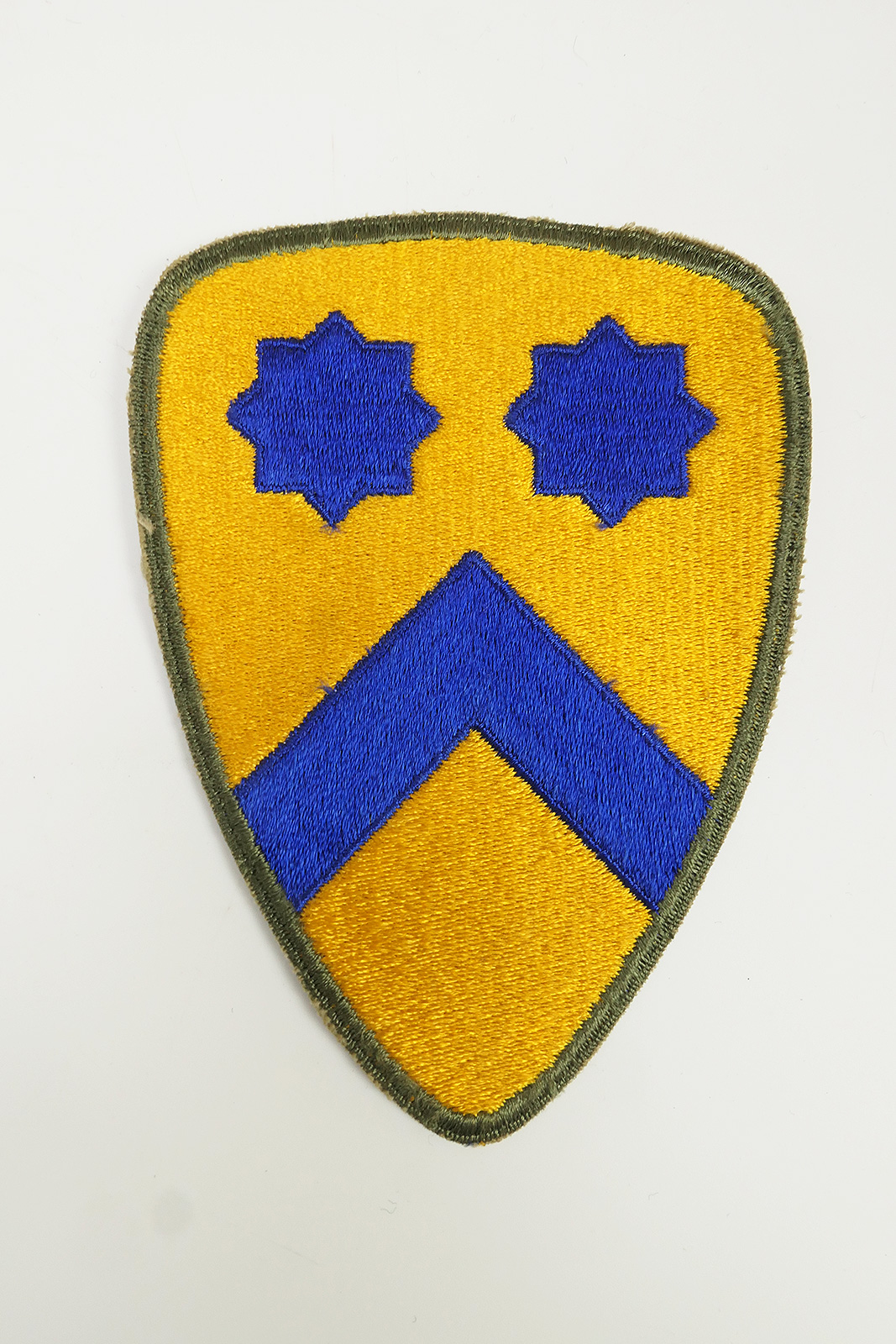WW2 US ARMY 2nd Cavalry Division Patch Cut Edge