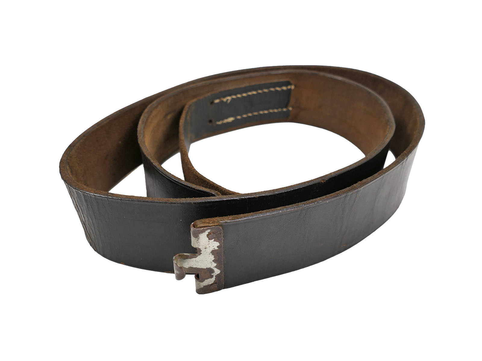Vintage leather belt / belt strap, leather belt 104cm, COLLECTION BATTLE WORN