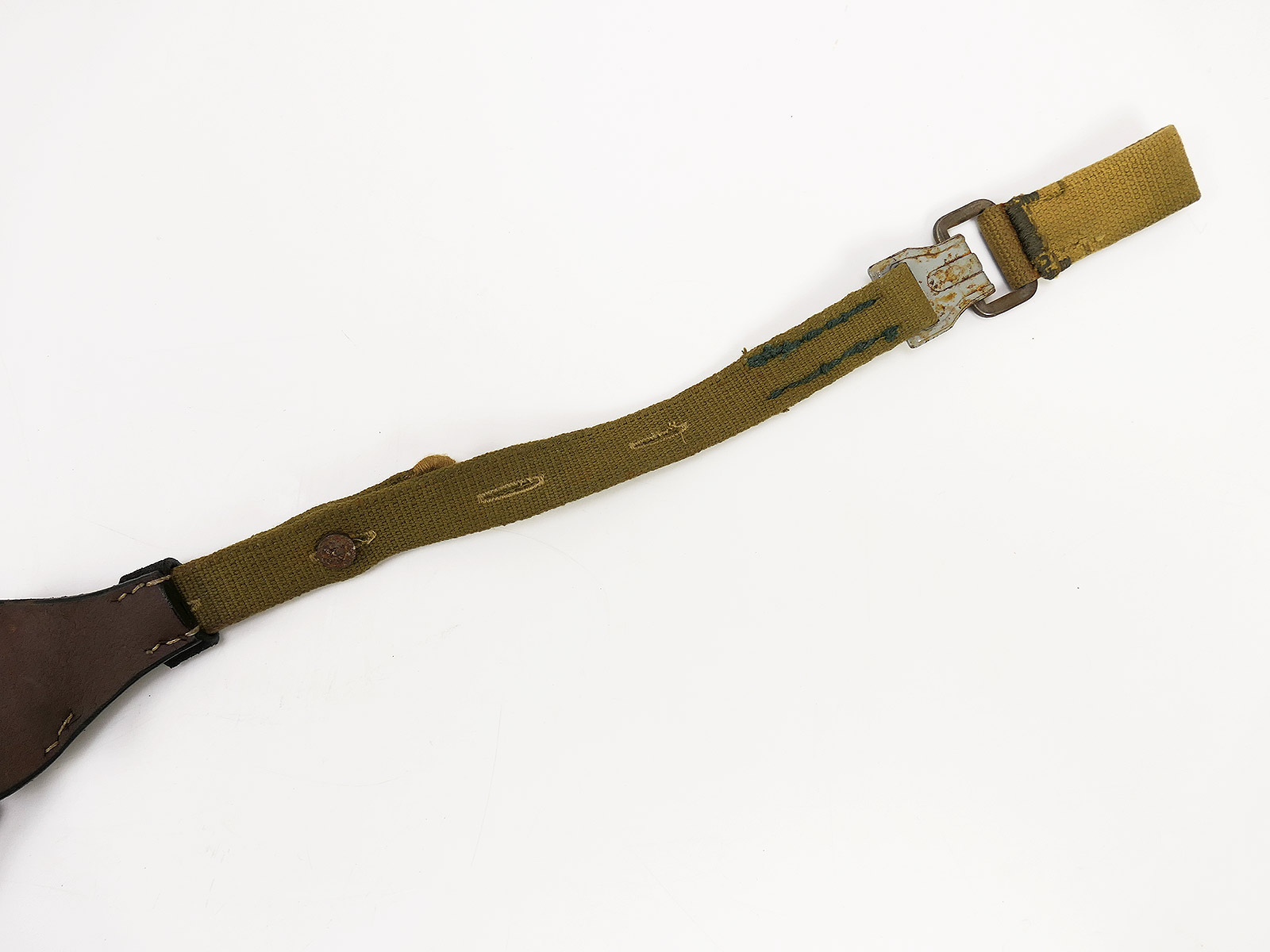 Wehrmacht DAK Afrika Korps Tropical Web Y-strap Southern Front Late War Belt Carrying Frame