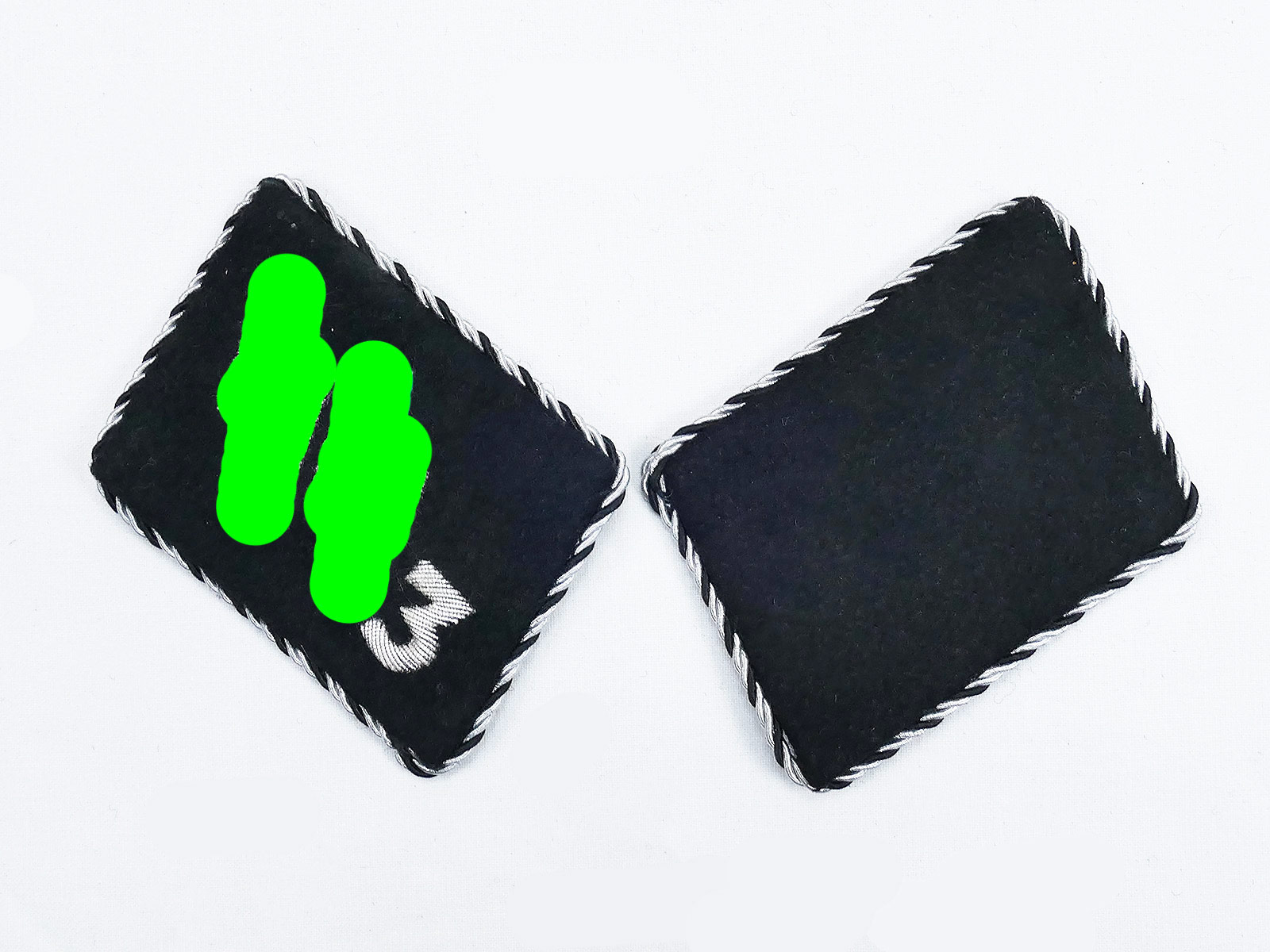 1x Pair SSVT Collar Mirror Standard 3 Der Führer - Verfügungstruppe