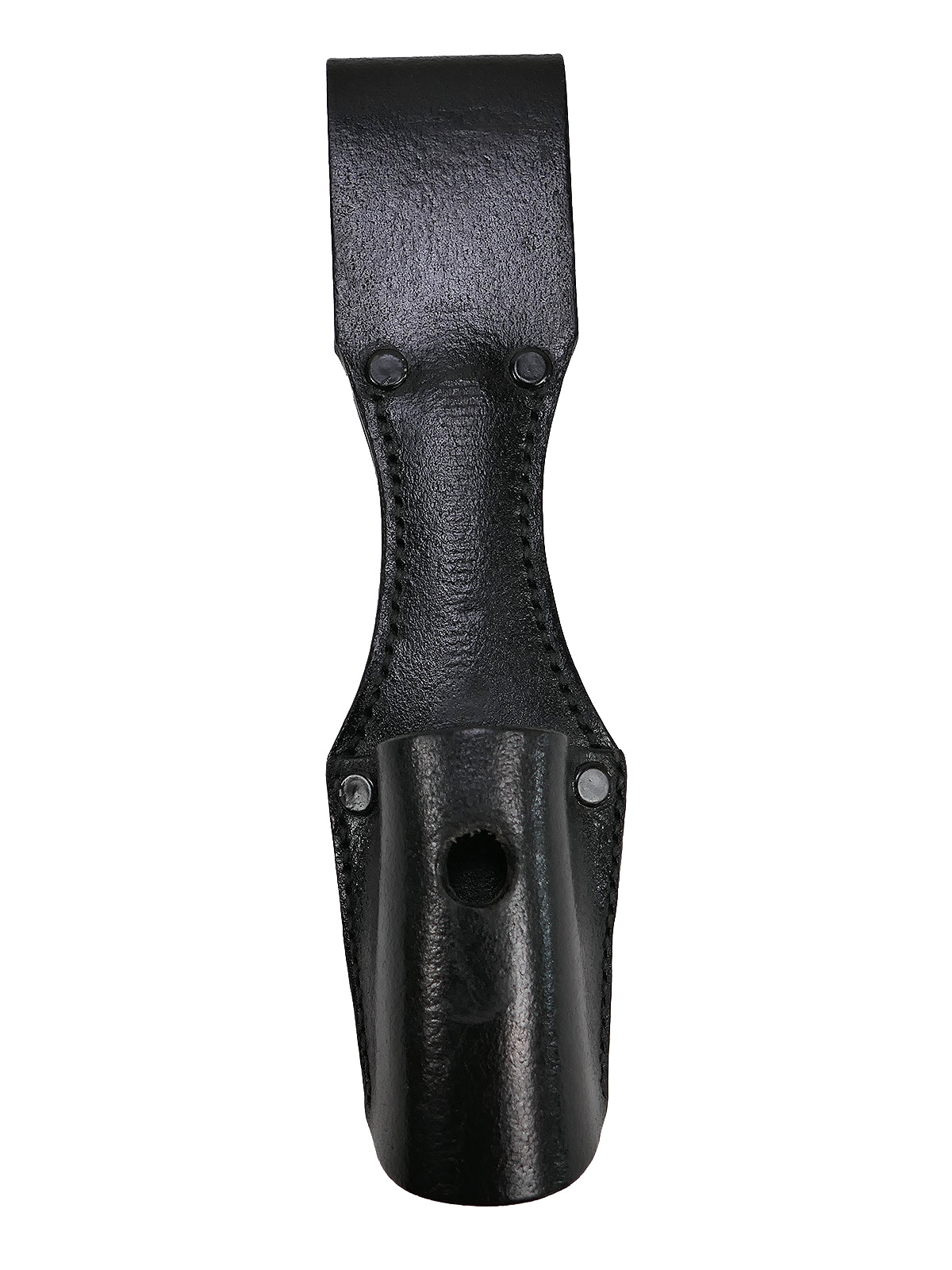 One-off black parade ‘Lack’ belt-fastening side sabre pouch for an extra side sabre *Handcrafted*