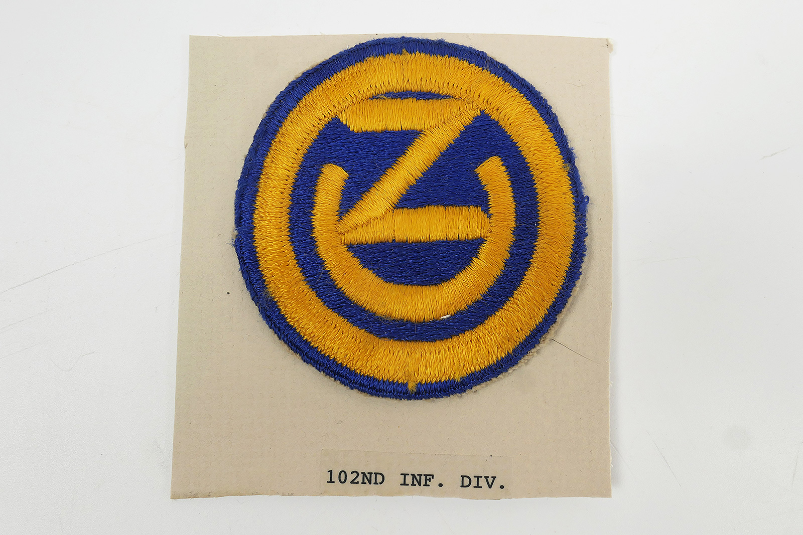 Original US ARMY WW2 Infantry Division Badge Patch - 102nd Infantry