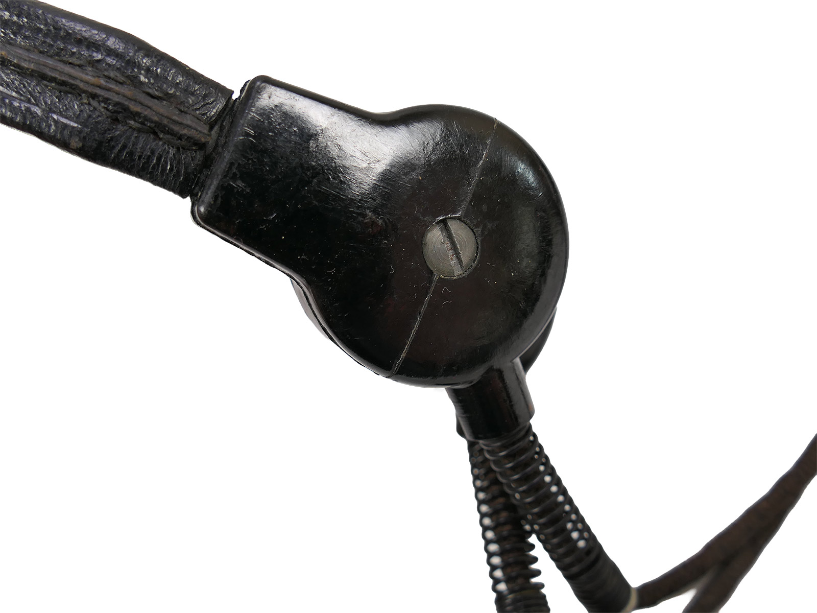 Wehrmacht Waffen-SS tank throat microphone with selector switch, control box, radio #2