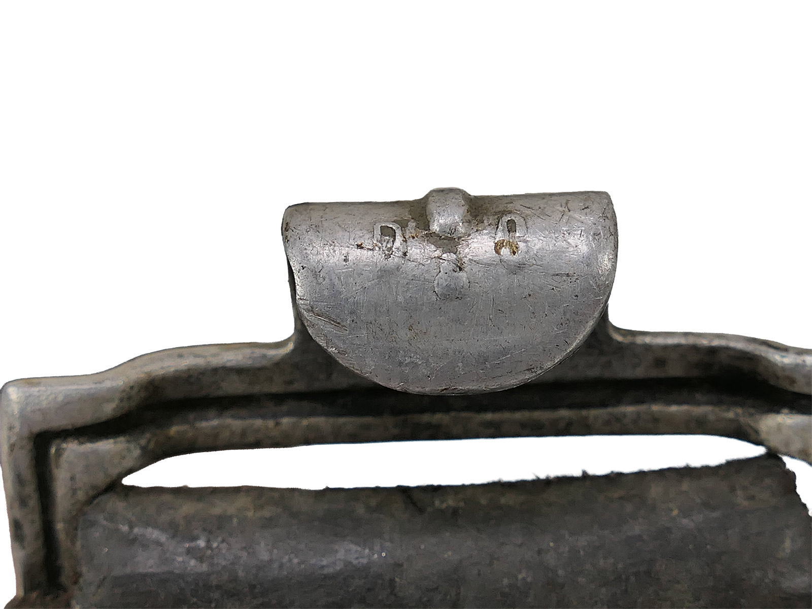 Wehrmacht / Luftwaffe belt / belt strap, leather belt, 98 cm, dated 1938, COLLECTION BATTLE WORN